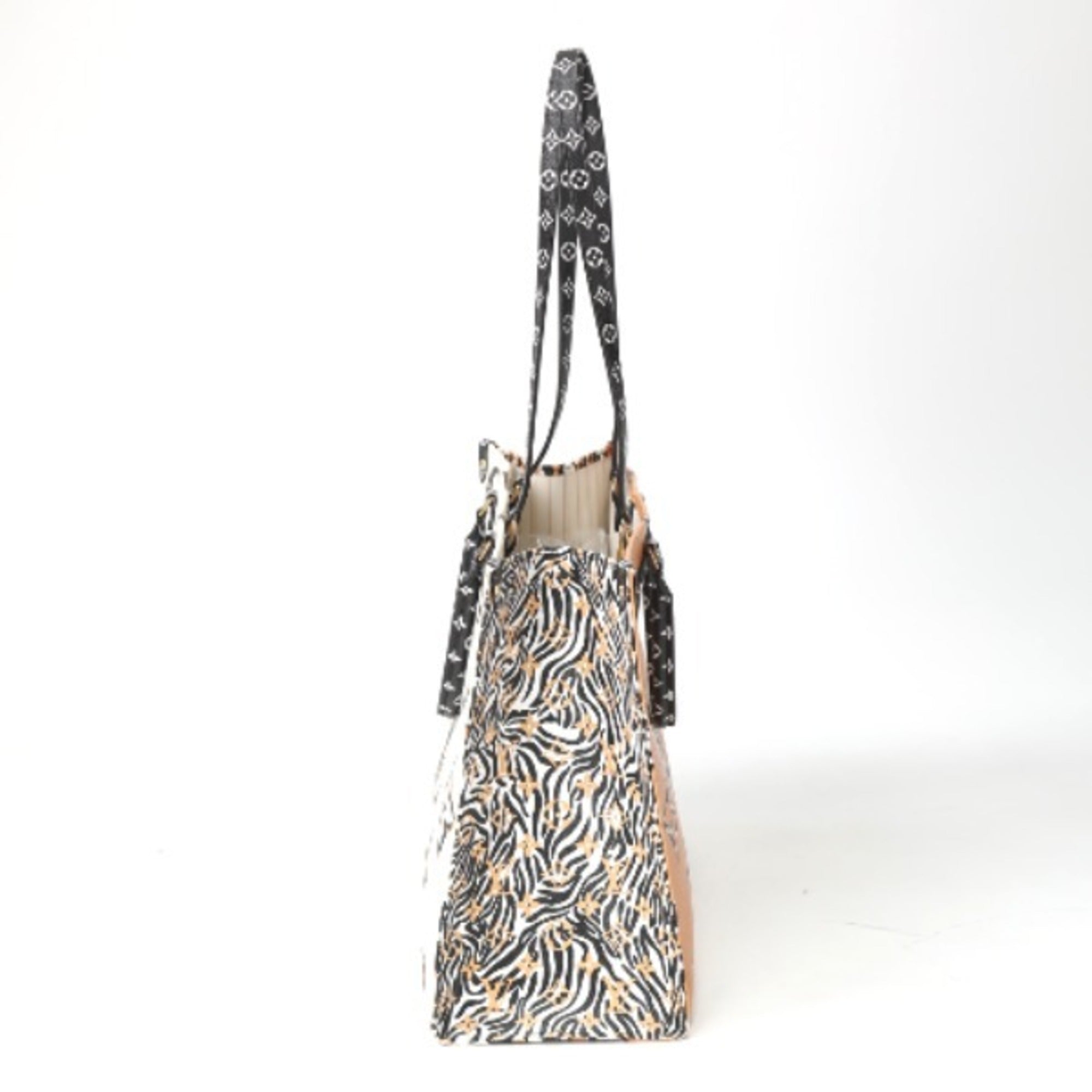 Louis Vuitton Orange White Tote Bag (Pre-Owned)