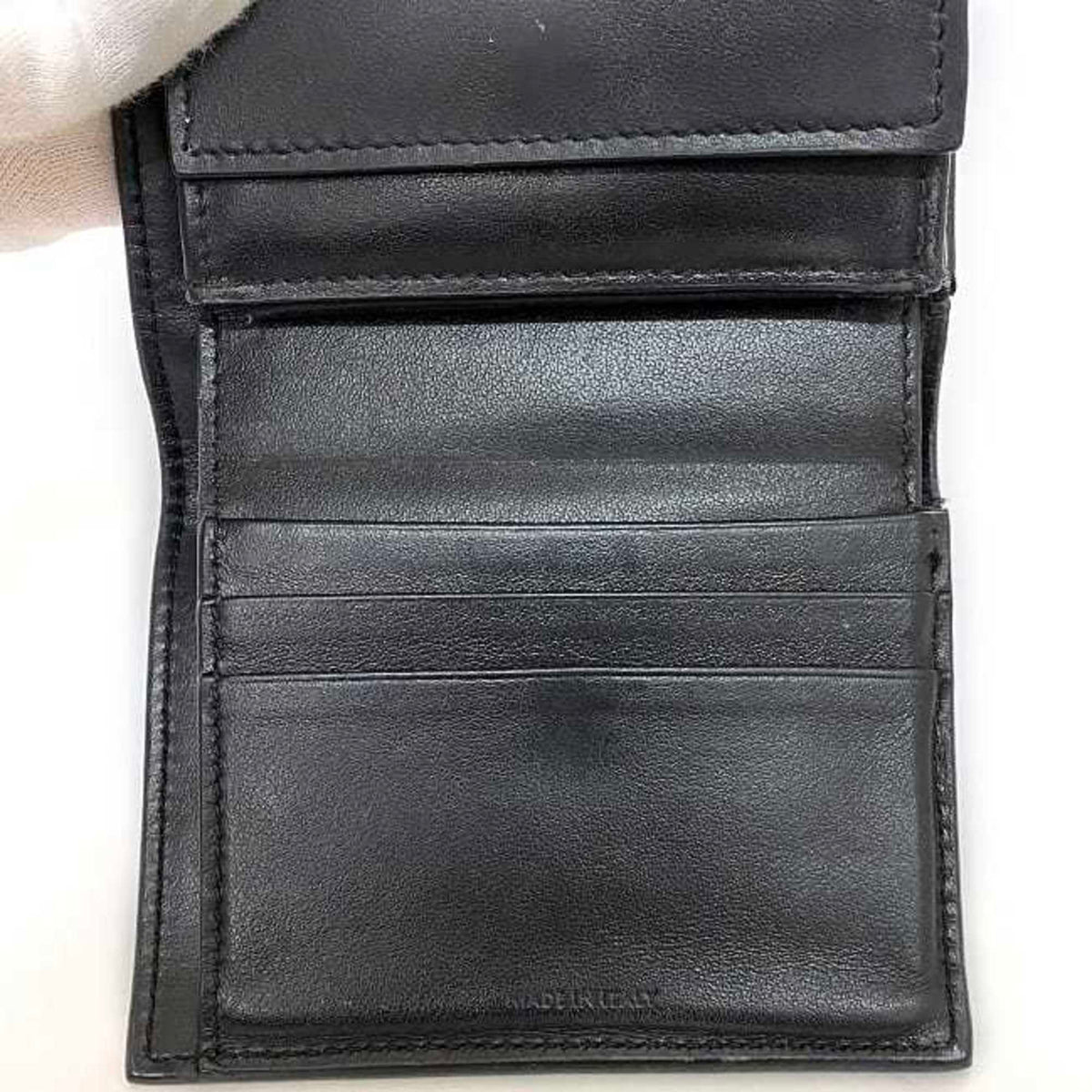 Celine Black Leather Wallet (Tri-Fold) (Pre-Owned)