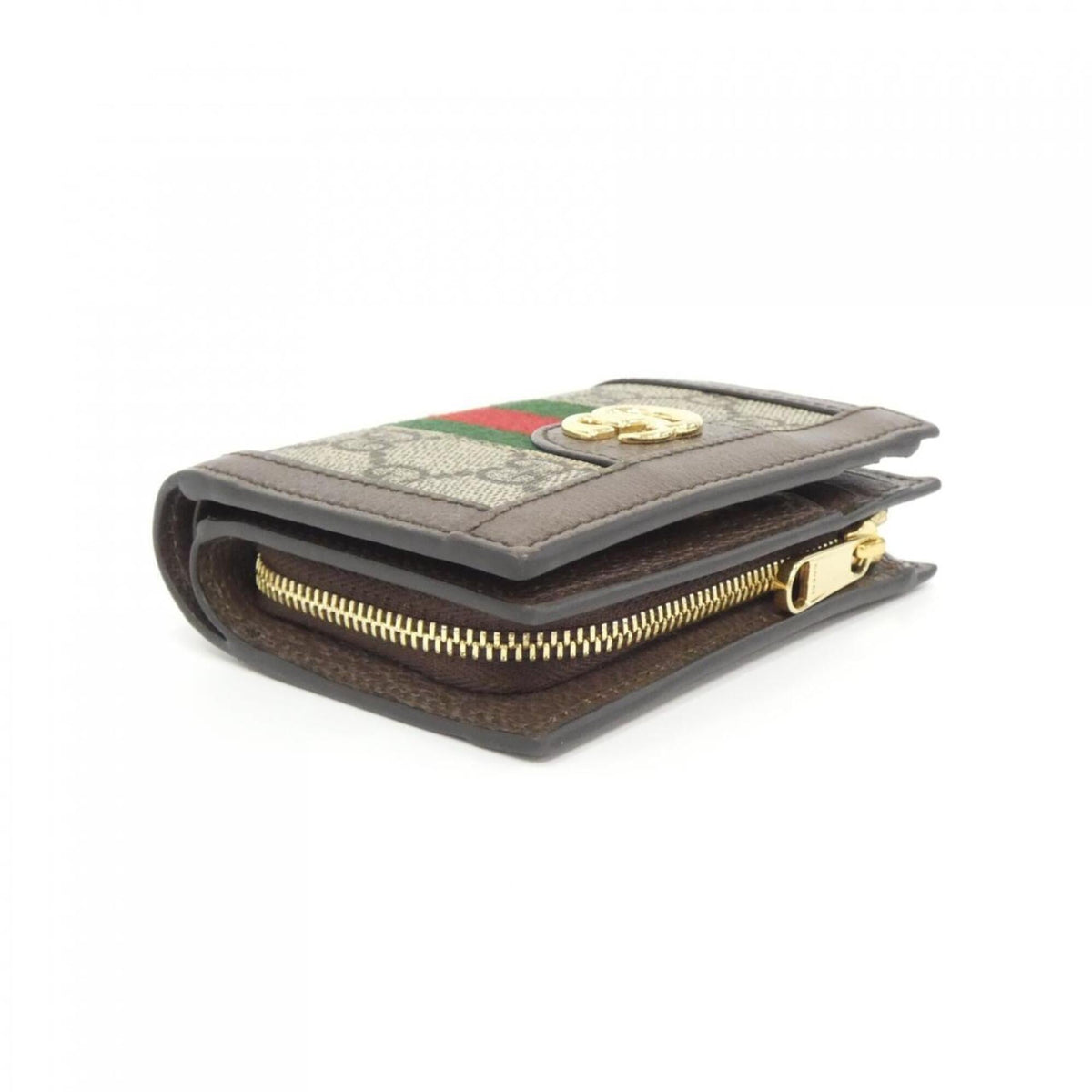 Gucci Ophidia Beige Brown Gg Supreme Wallet (Bi-Fold) (Pre-Owned)