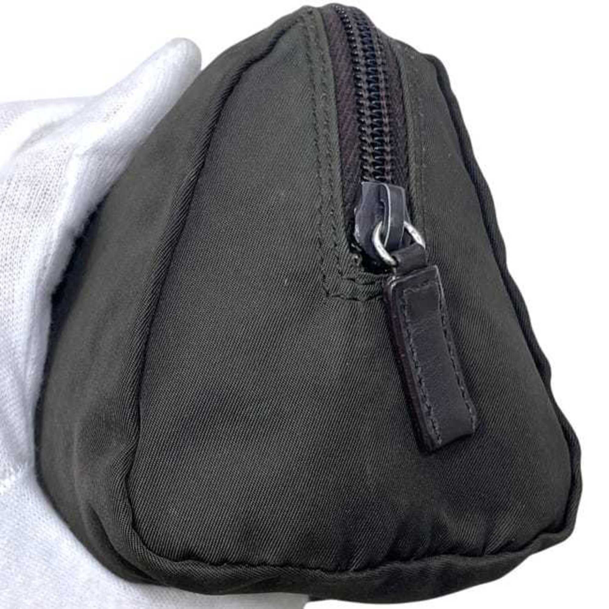 Prada Brown Dark Brown Nylon Pouch (Pre-Owned)