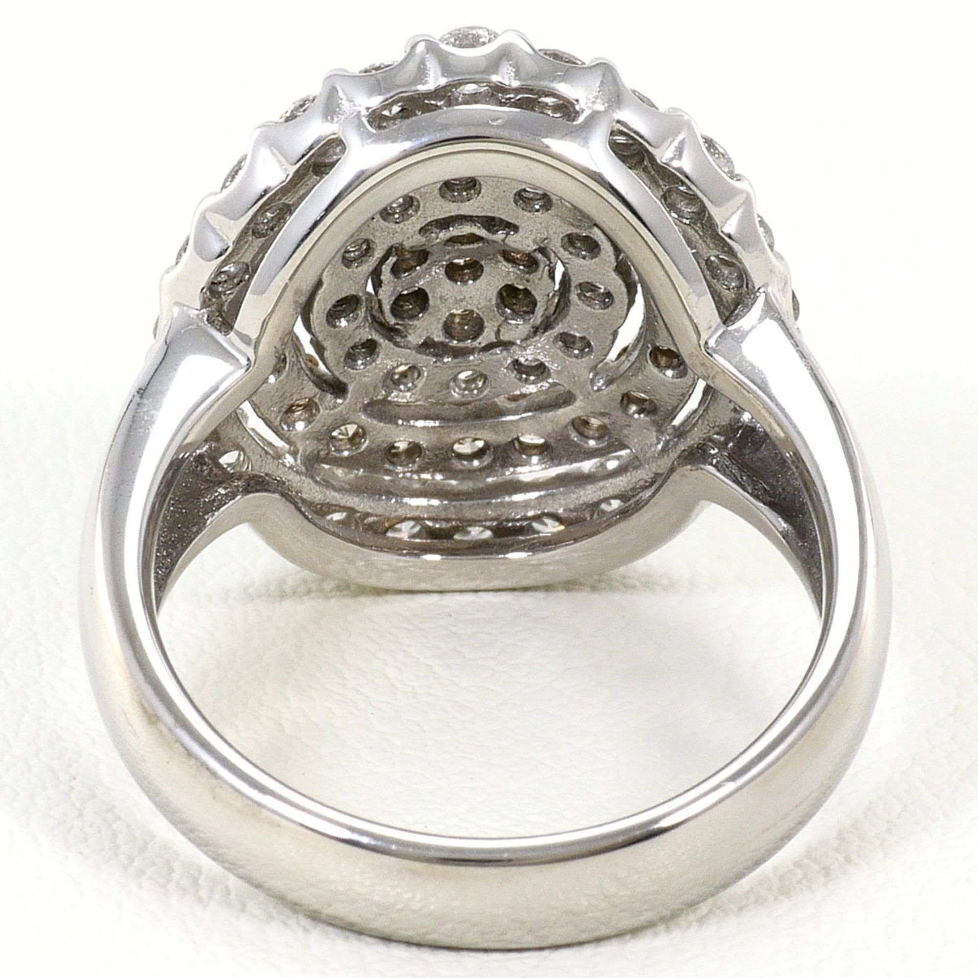 Unbranded Brown White Gold White Gold (18K) Band Ring (Pre-Owned)
