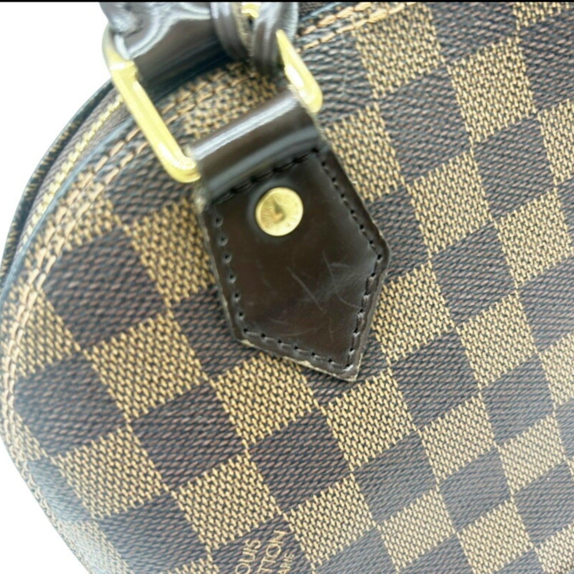 Louis Vuitton Damier Brown Damier Canvas Handbag Shoulder Bag (Pre-Owned)