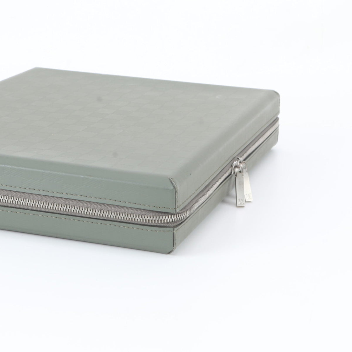 Louis Vuitton Green Leather Briefcase (Pre-Owned)