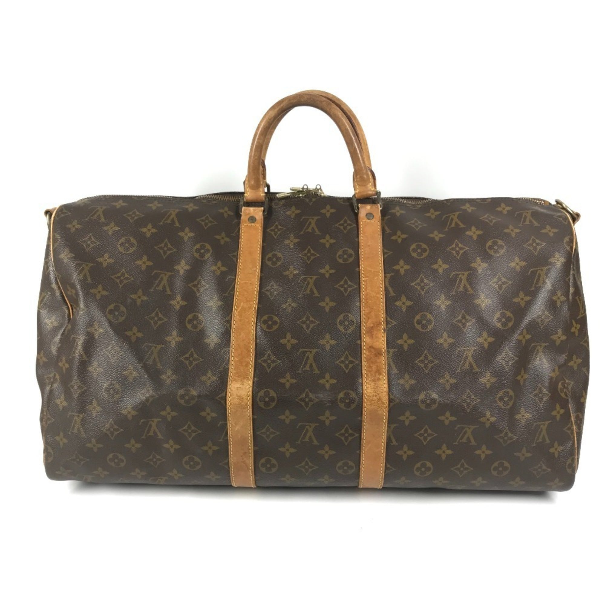 Louis Vuitton Brown Monogram Boston Bag Handbag Shoulder Bag (Pre-Owned)