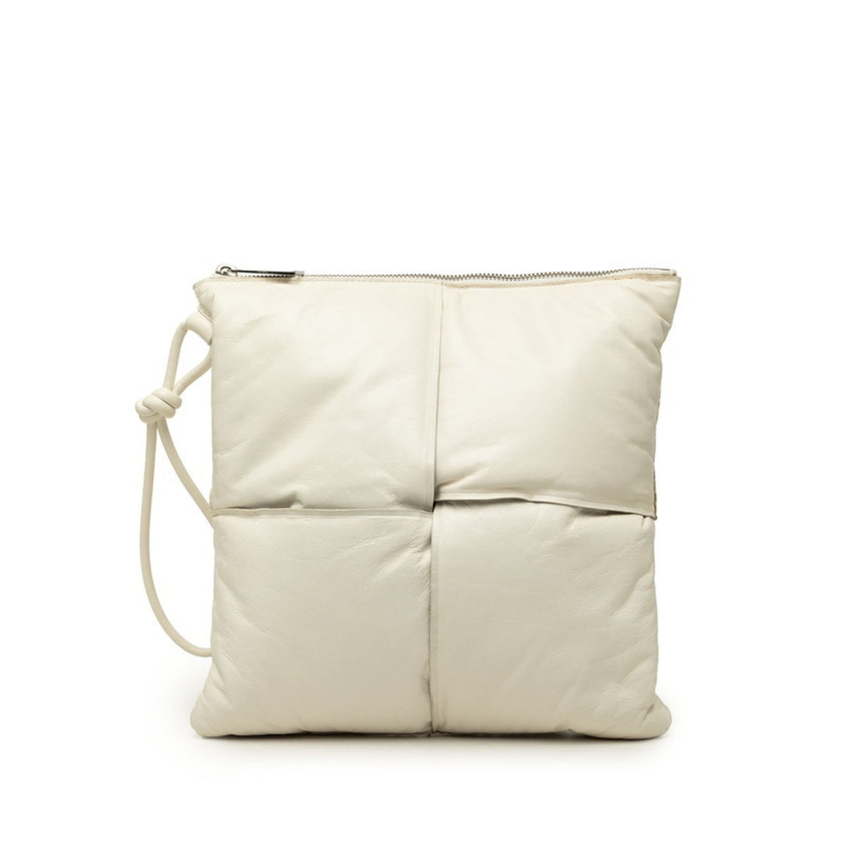 Bottega Veneta White Leather Clutch Bag (Pre-Owned)
