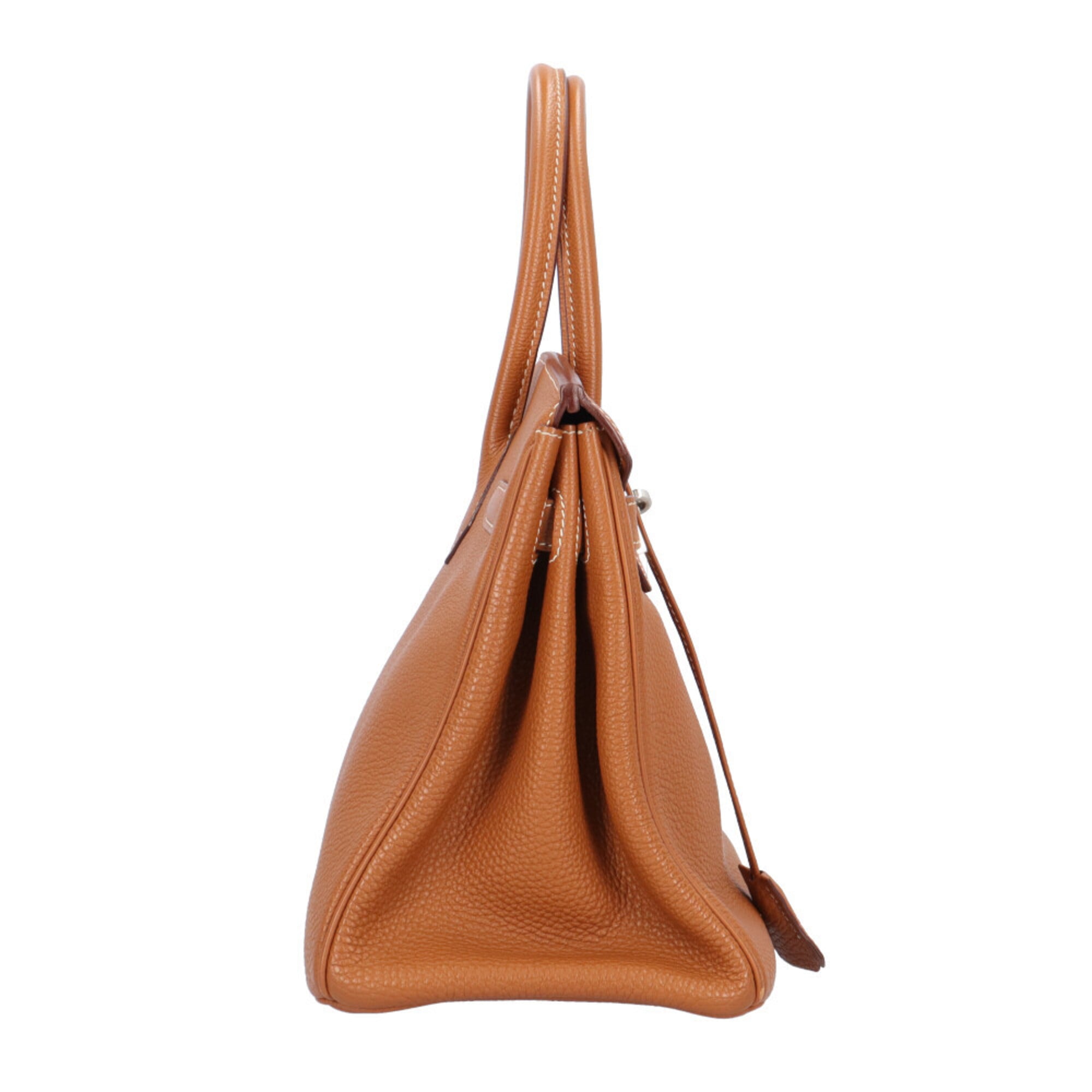 Hermes Brown Gold Togo Leather Handbag (Pre-Owned)