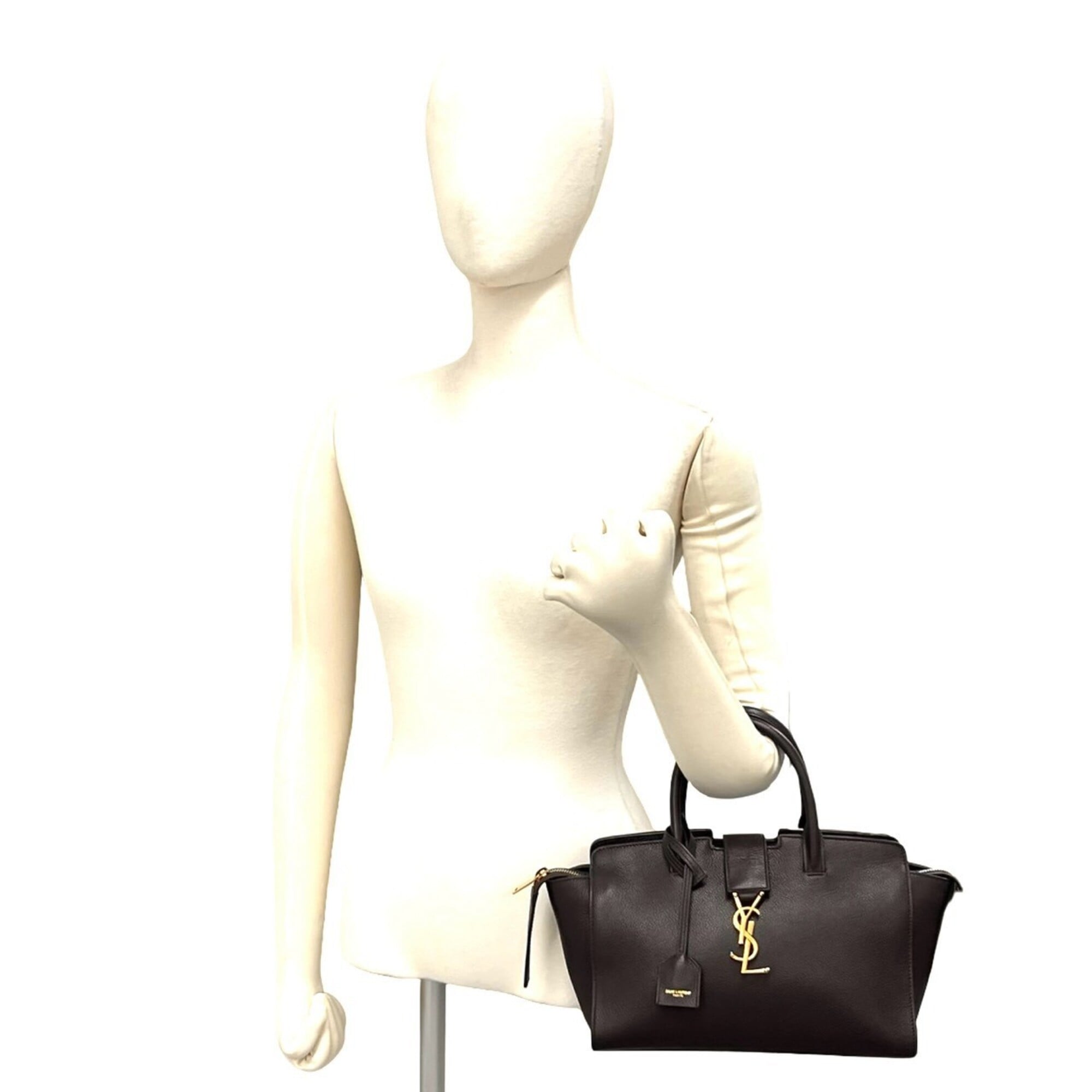 Saint Laurent Brown Leather Handbag (Pre-Owned)