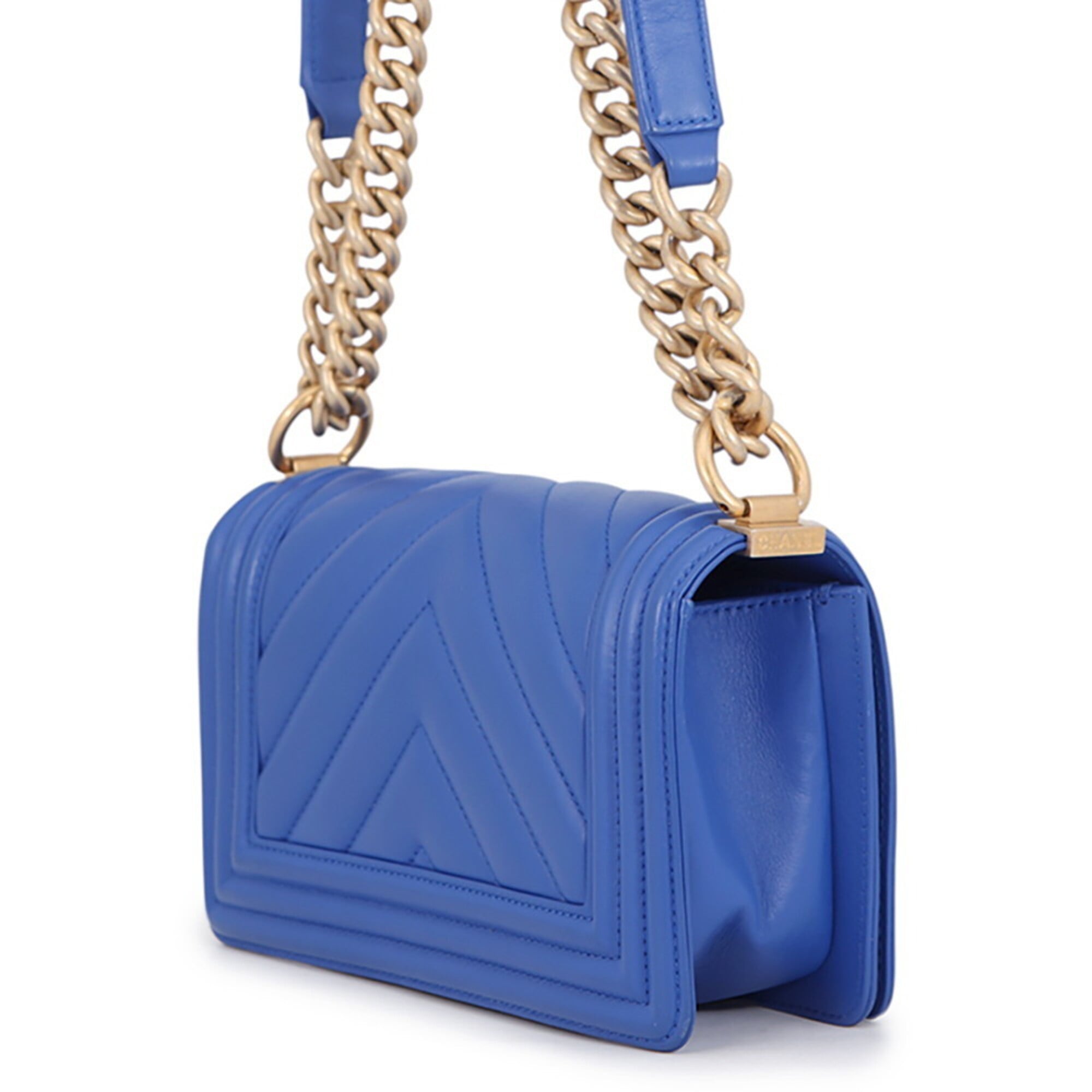 Chanel Blue Handbag Shoulder Bag (Pre-Owned)