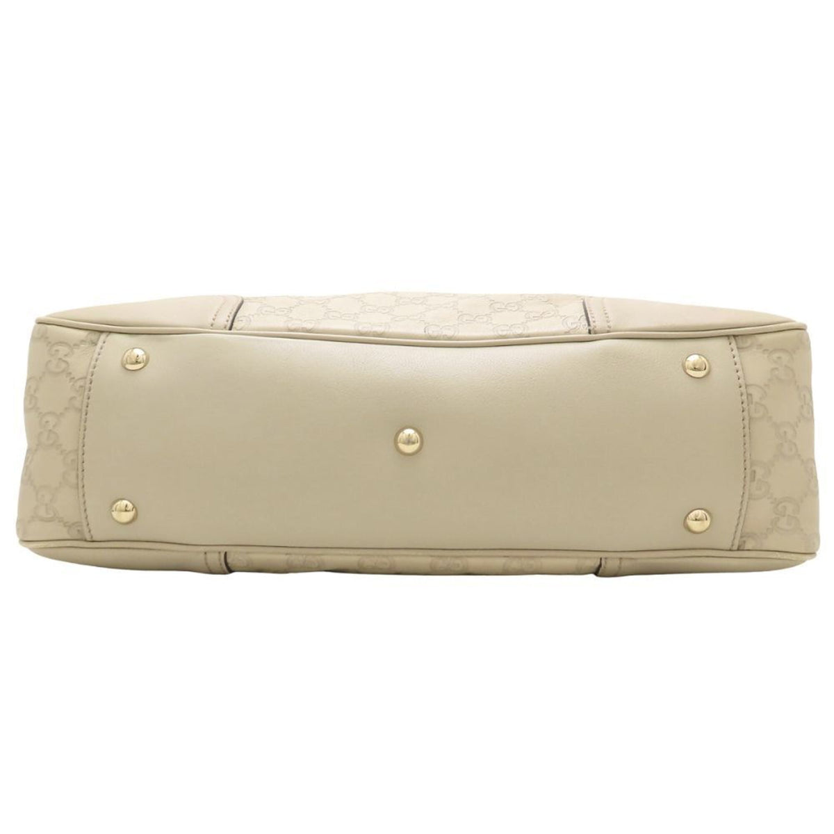 Gucci Ivory Leather Tote Bag (Pre-Owned)