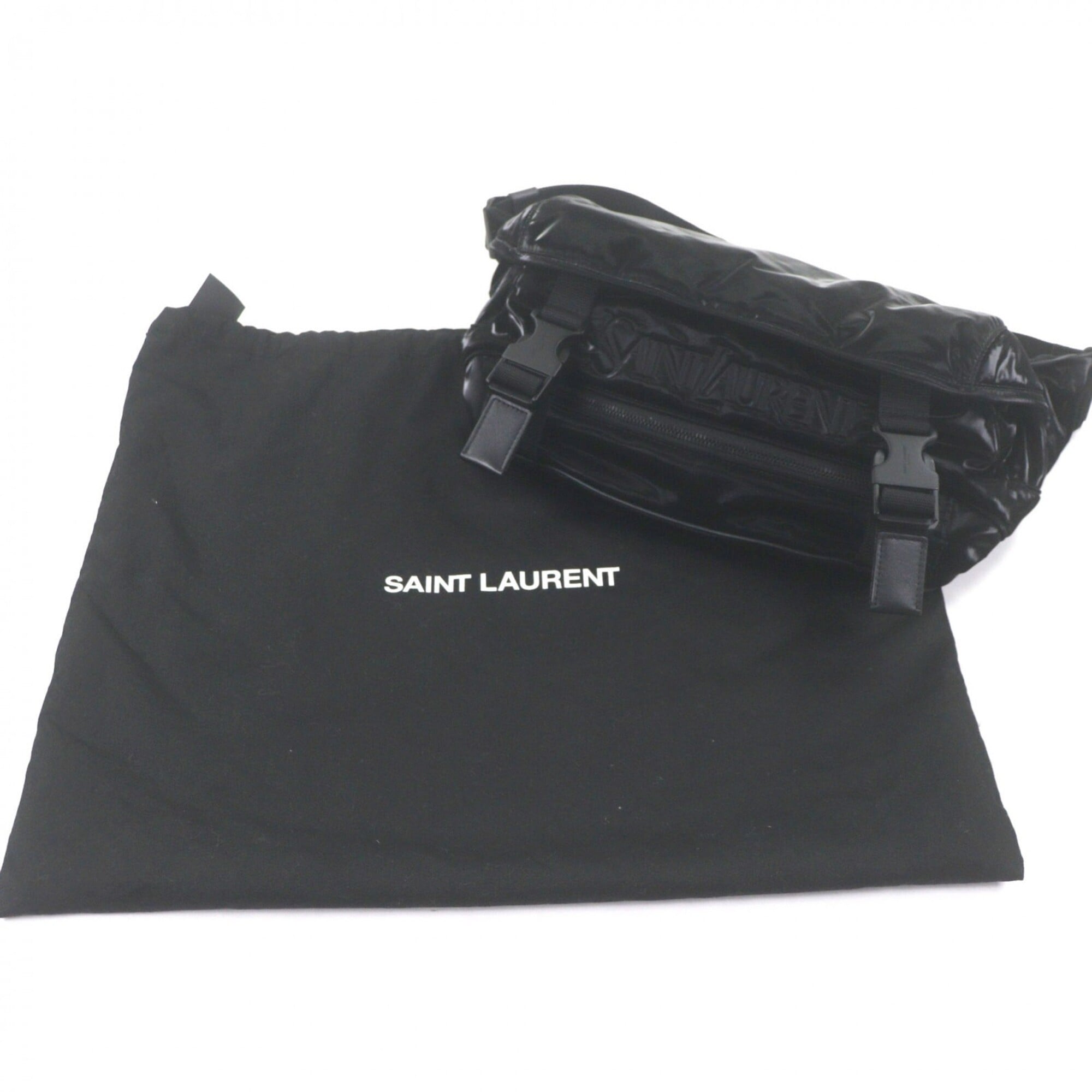 Saint Laurent Black Nylon Sling Bag (Pre-Owned)