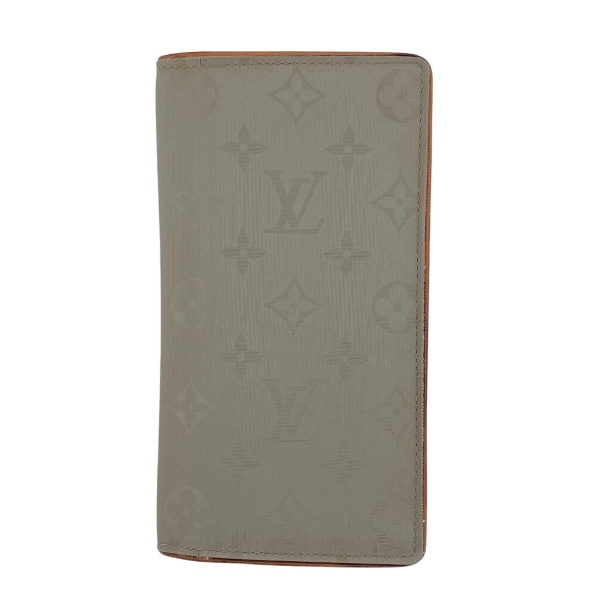 Louis Vuitton Green Canvas Long Wallet (Bi-Fold) (Pre-Owned)
