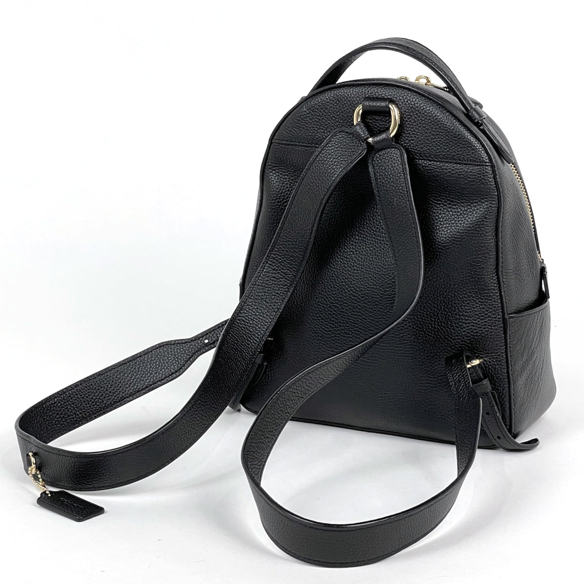 Coach Black Leather Backpack (Pre-Owned)