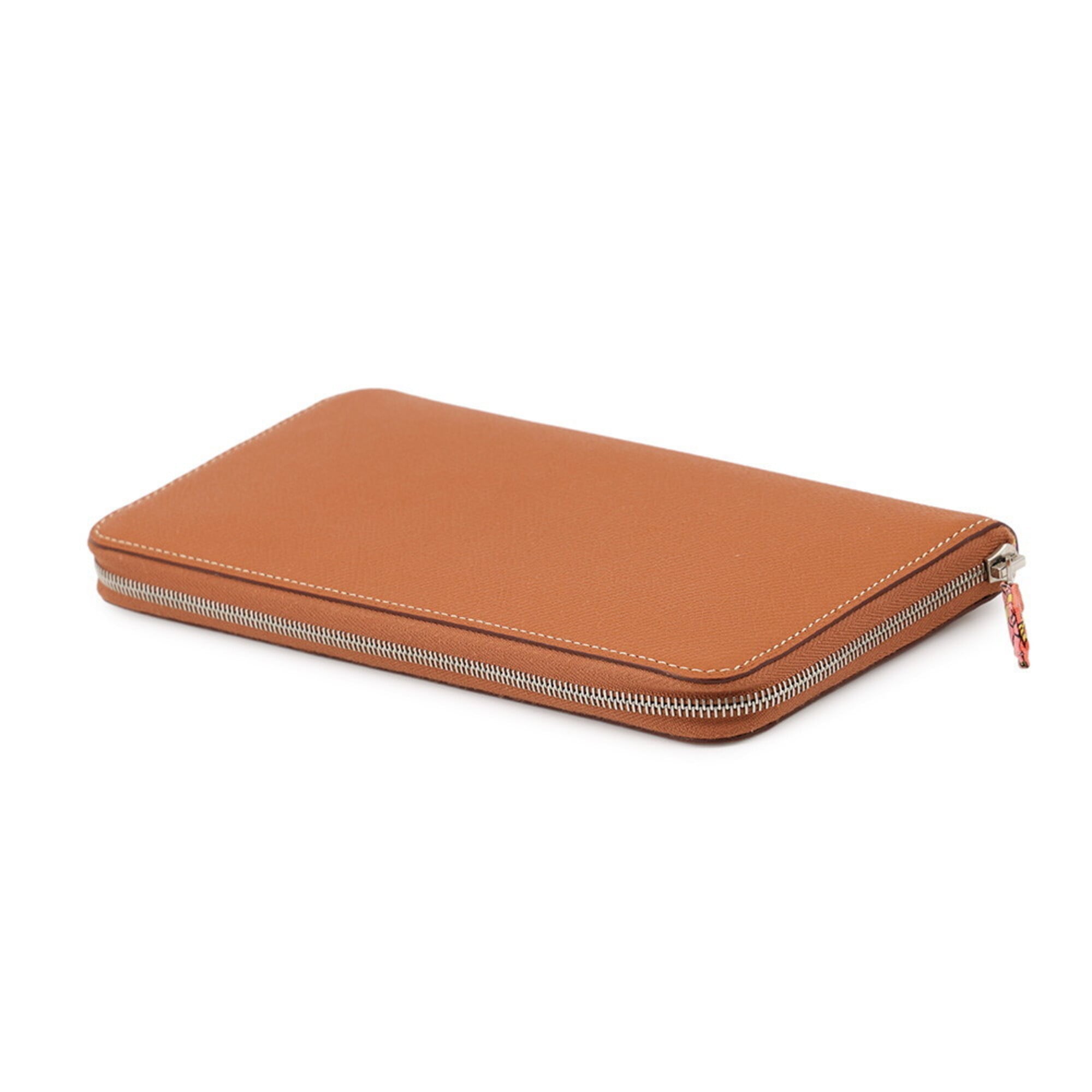 Hermes Gold Brown Epsom Leather Long Wallet (Bi-Fold) (Pre-Owned)