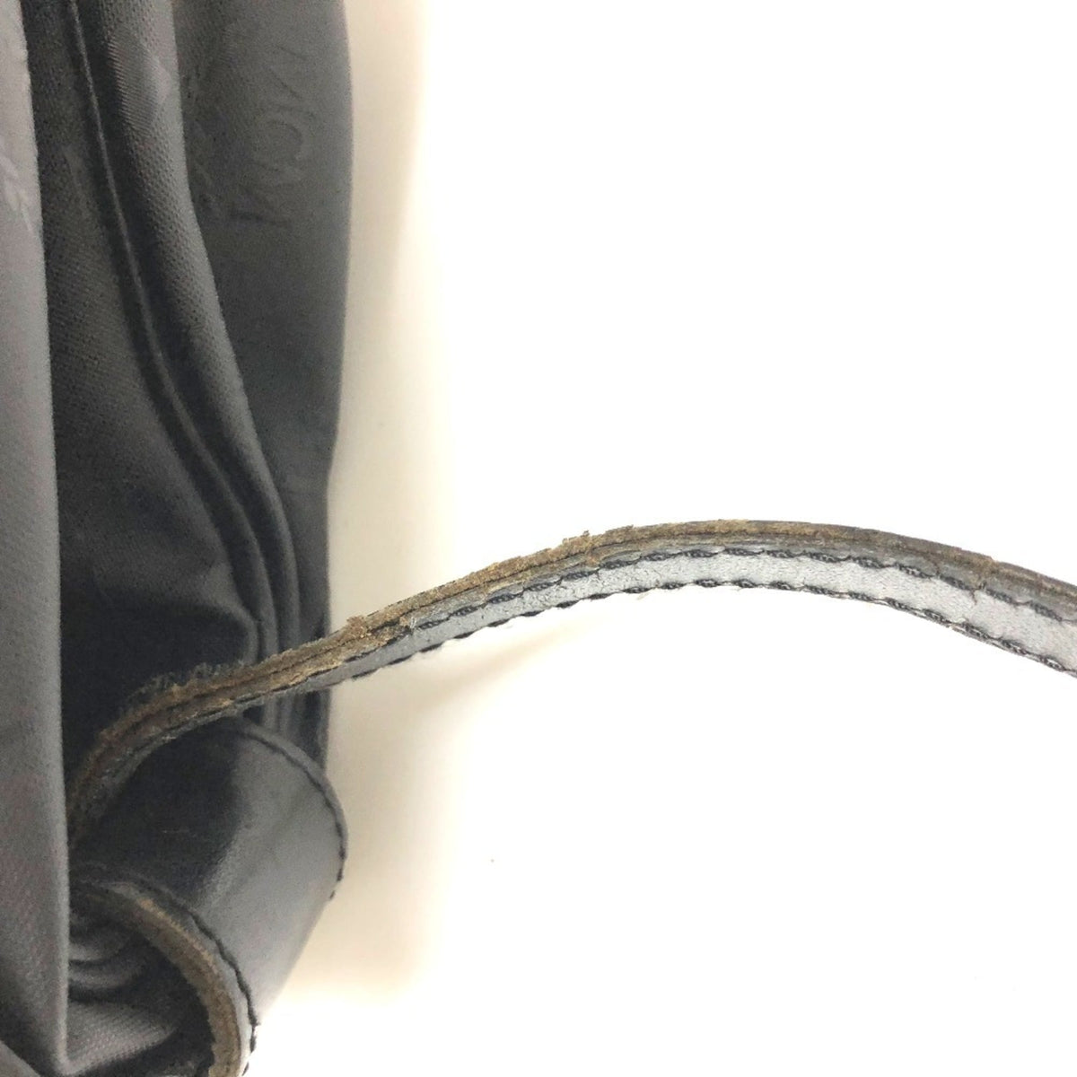Mcm Black Pvc Leather Messenger Bag Shoulder Bag (Pre-Owned)