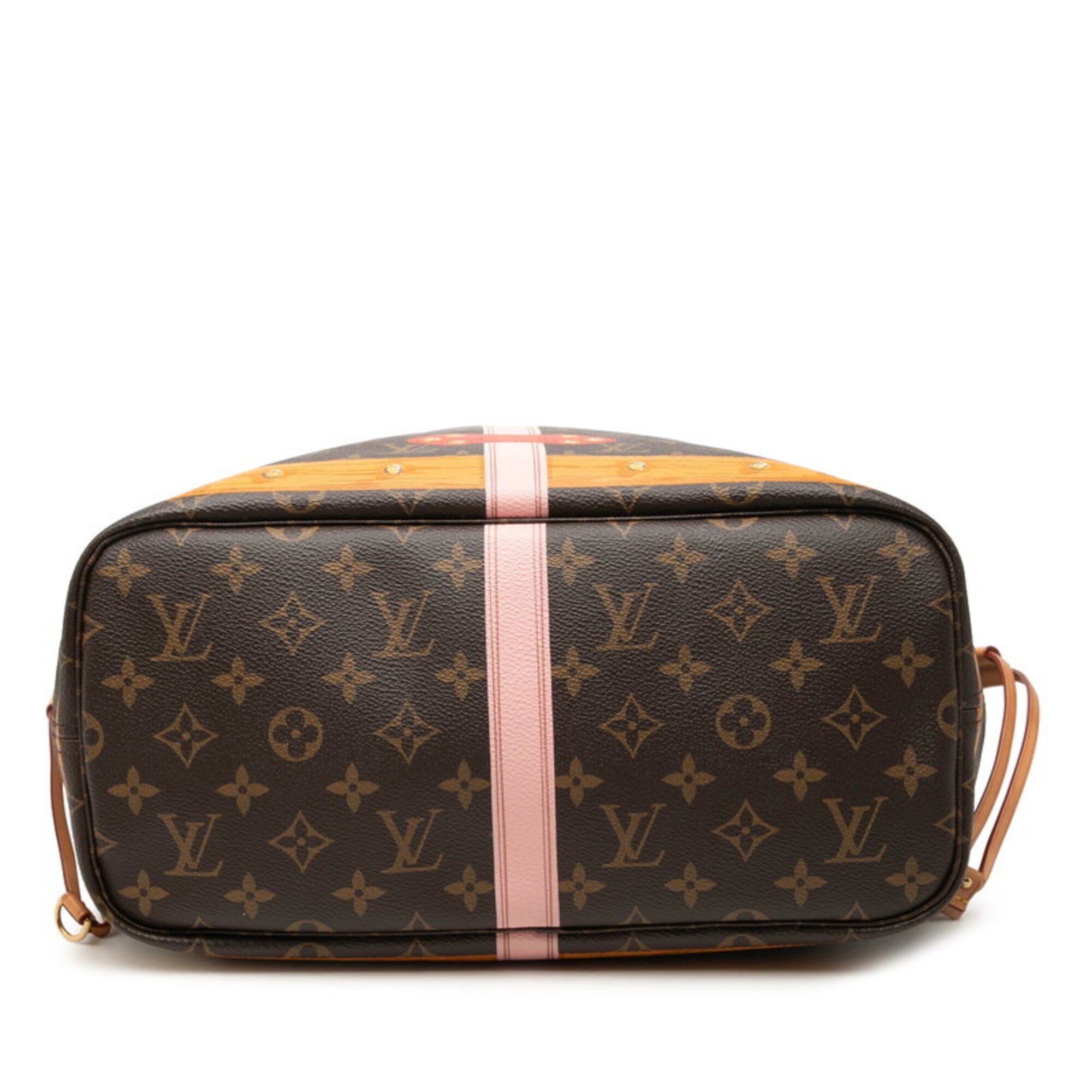 Louis Vuitton Brown Multi-Color Pvc Leather Handbag Pouch Tote Bag (Pre-Owned)