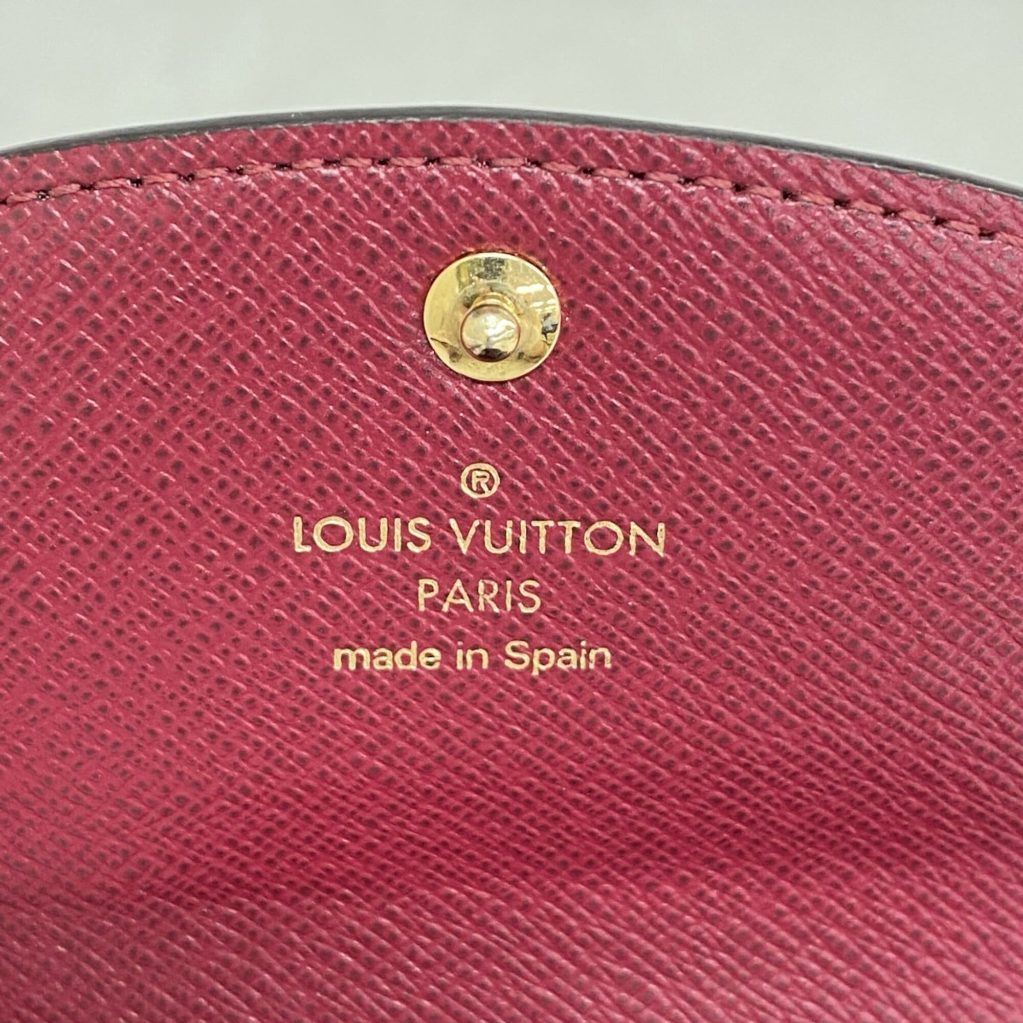 Louis Vuitton Brown Fuchsia Coin Purse/Coin Case (Pre-Owned)