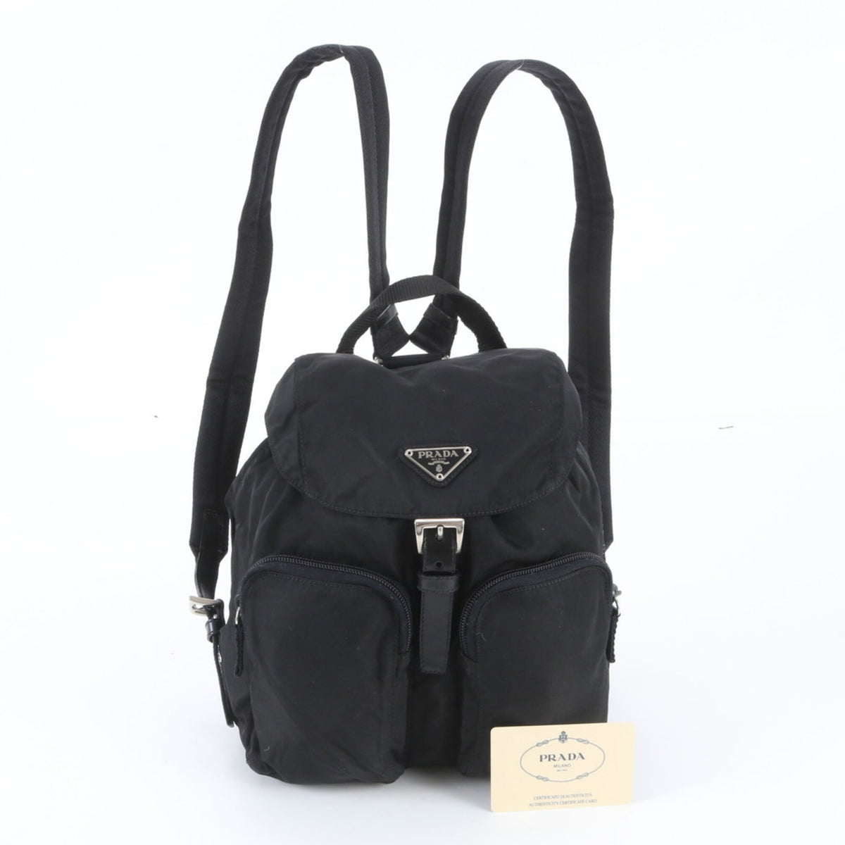 Prada Black Leather Nylon (Pre-Owned)