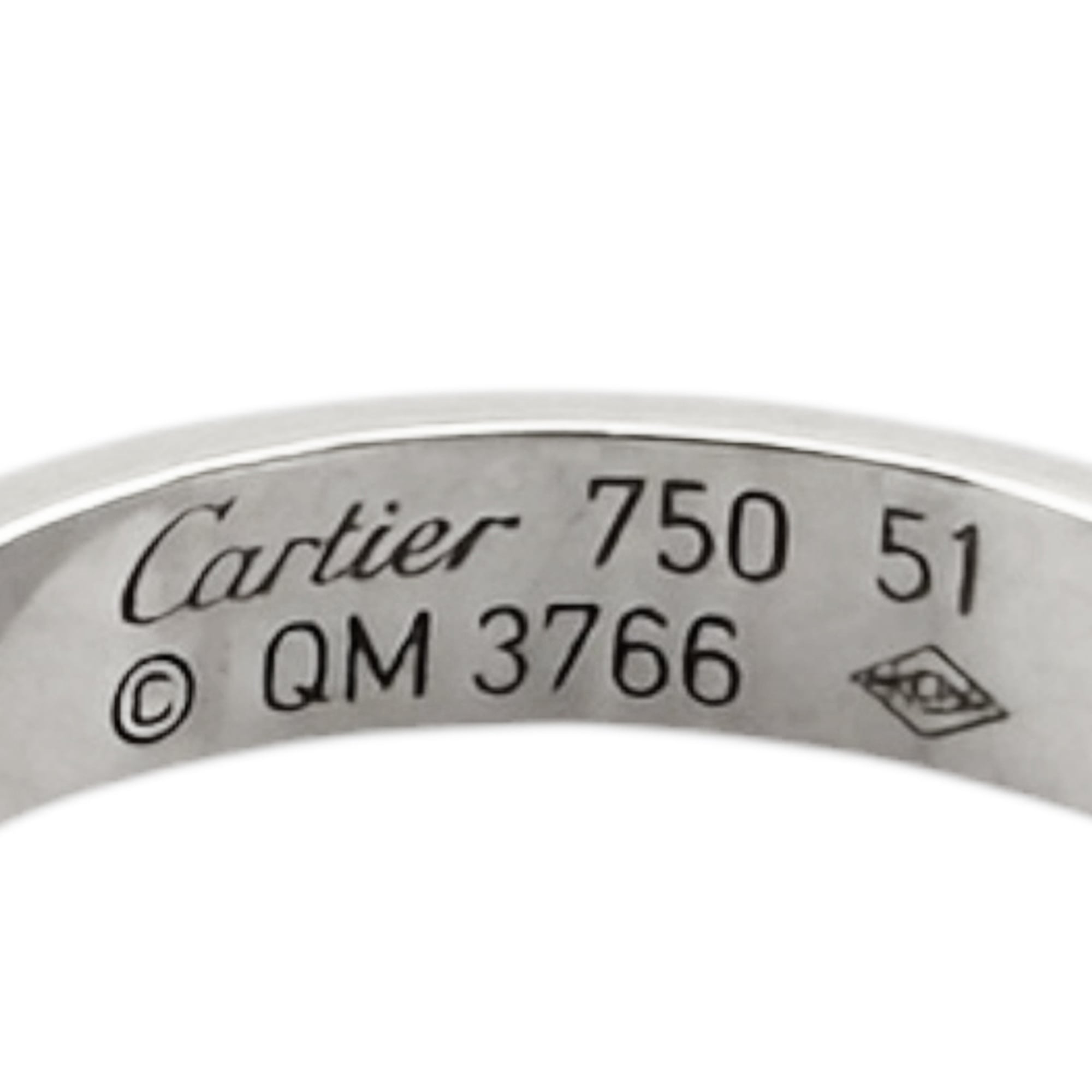 Cartier White Gold White Gold (18K) Band Ring (Pre-Owned)