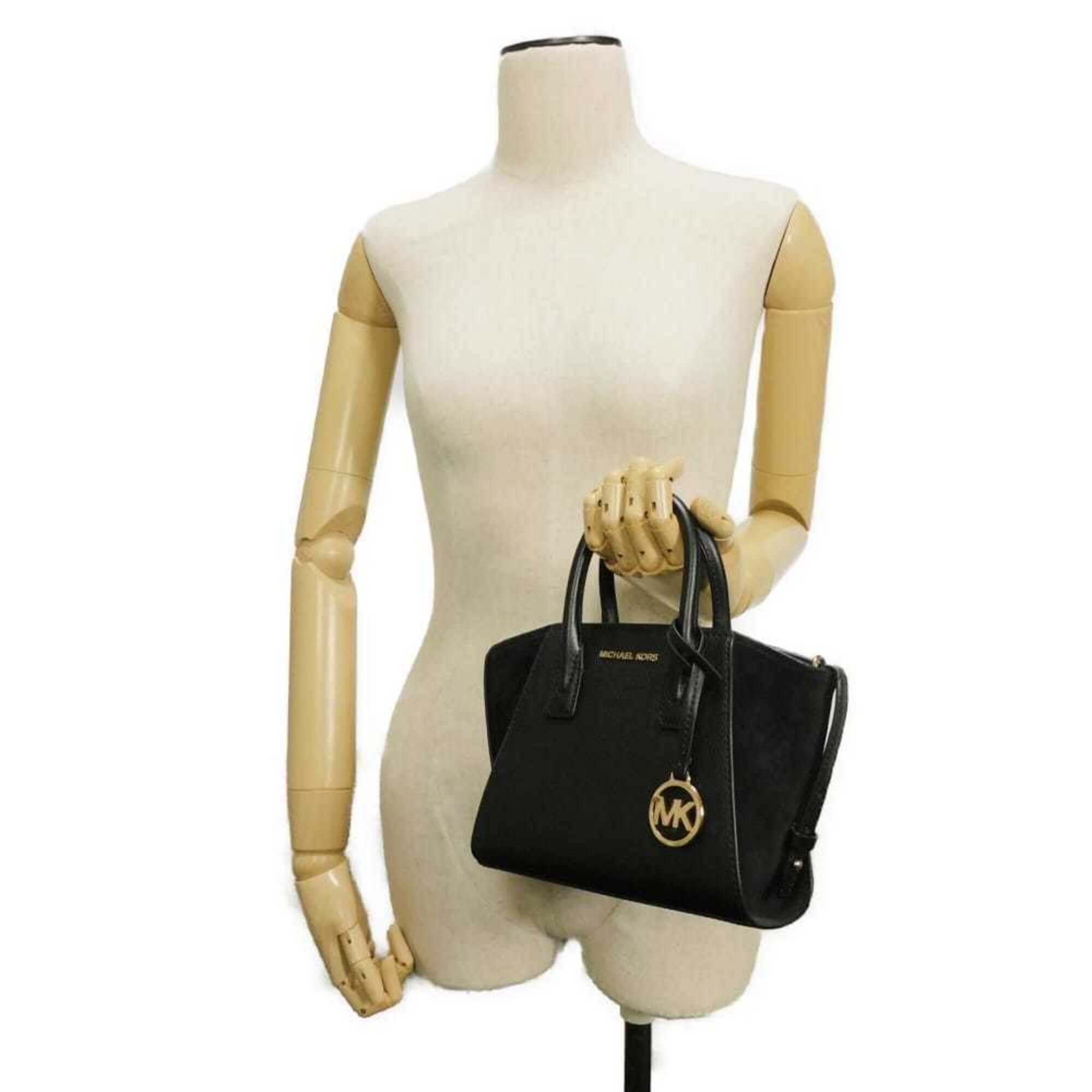 Michael Kors Black Suede Handbag (Pre-Owned)
