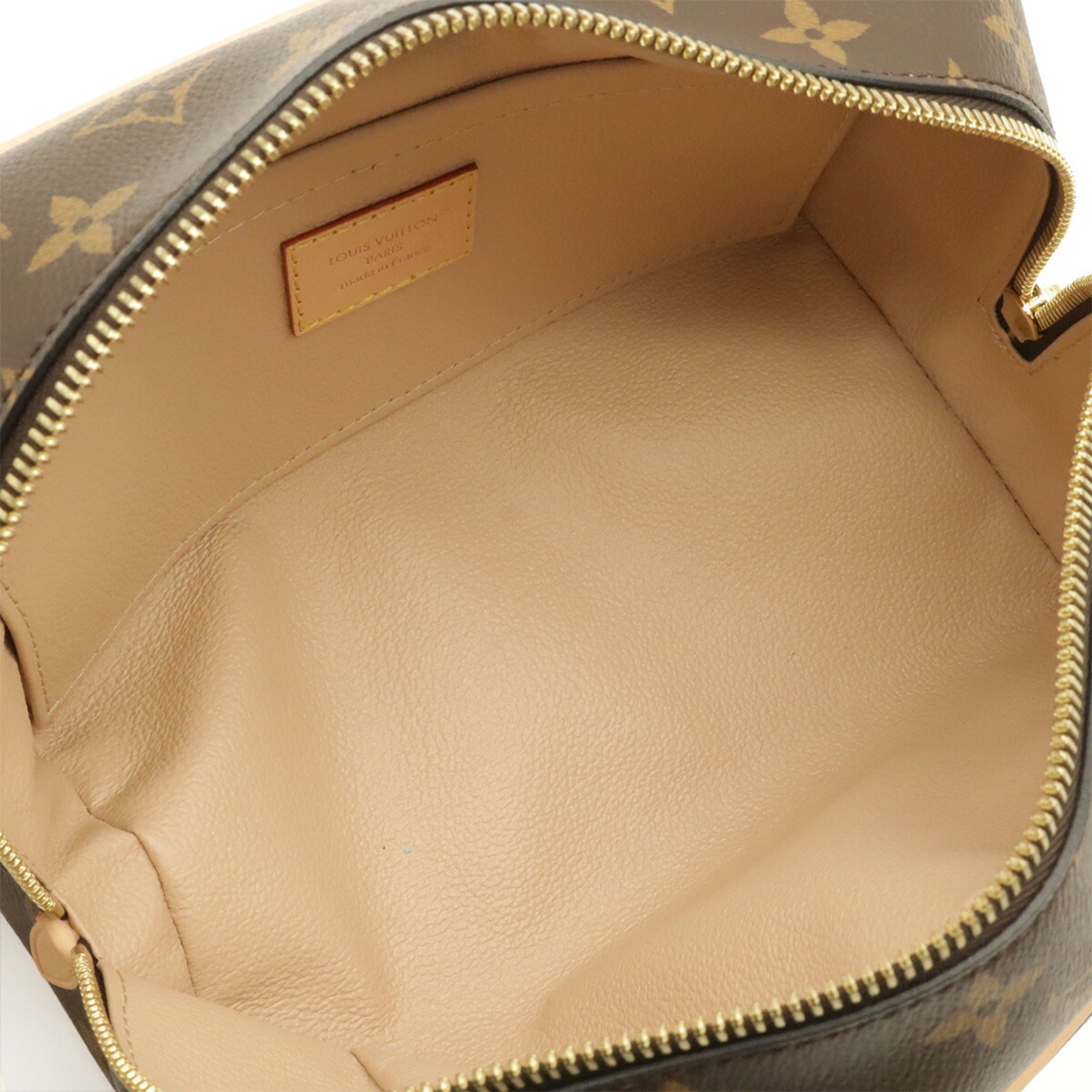 Louis Vuitton Brown Monogram Clutch Bag Handbag Pouch (Pre-Owned)
