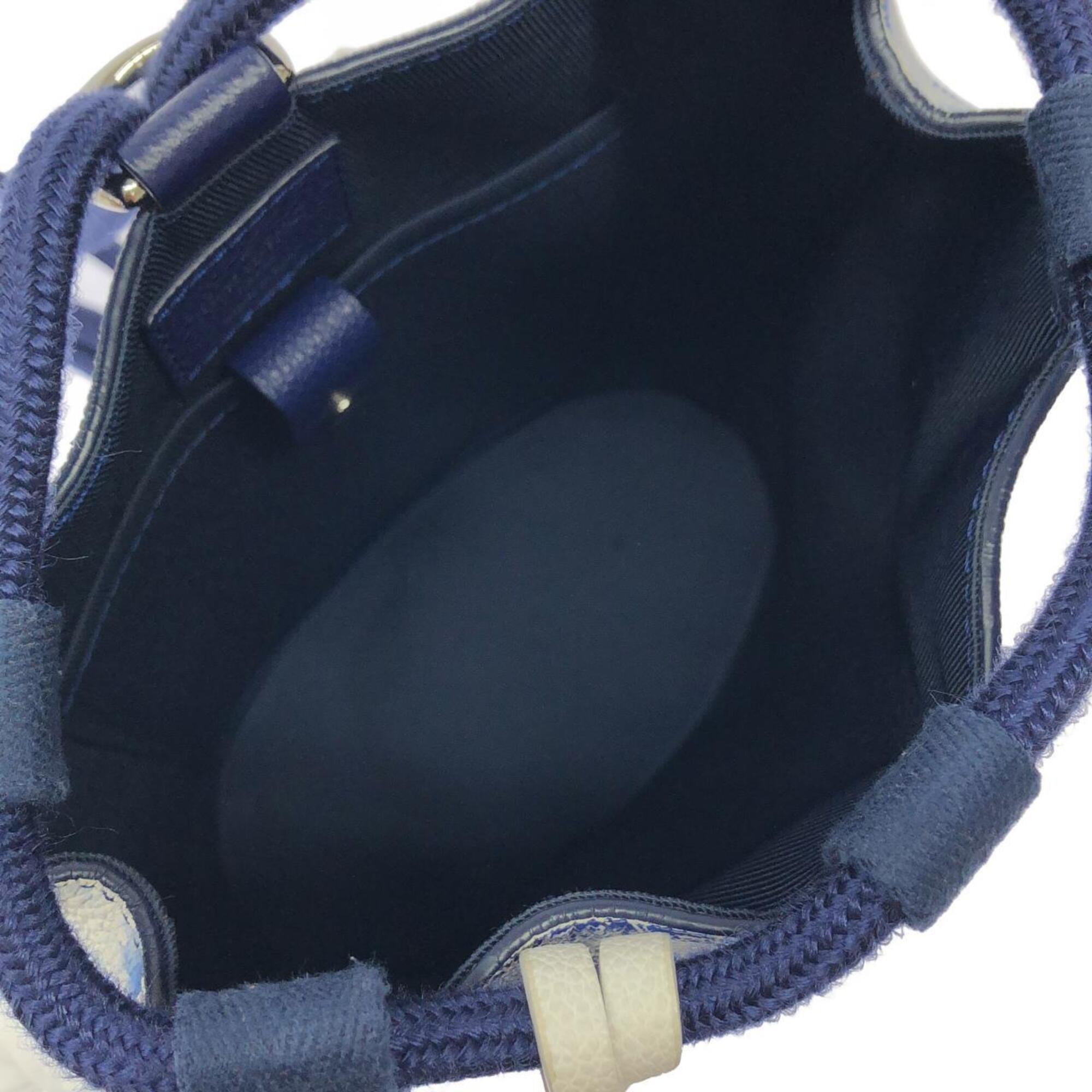 Louis Vuitton Blue Leather Shoulder Bag (Pre-Owned)