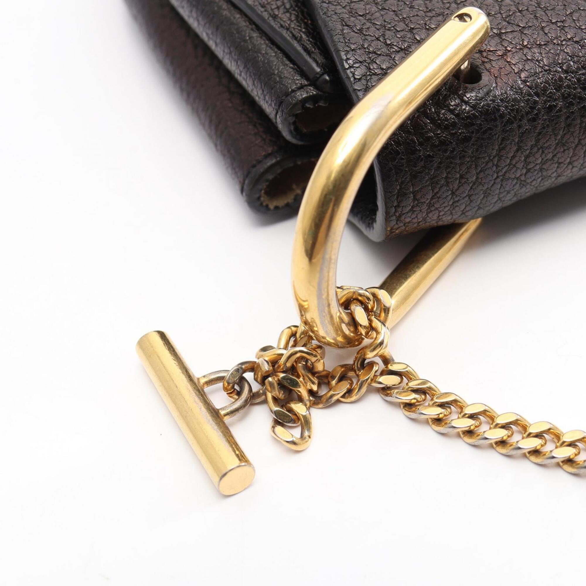 Chloé Black Leather Handbag Shoulder Bag (Pre-Owned)