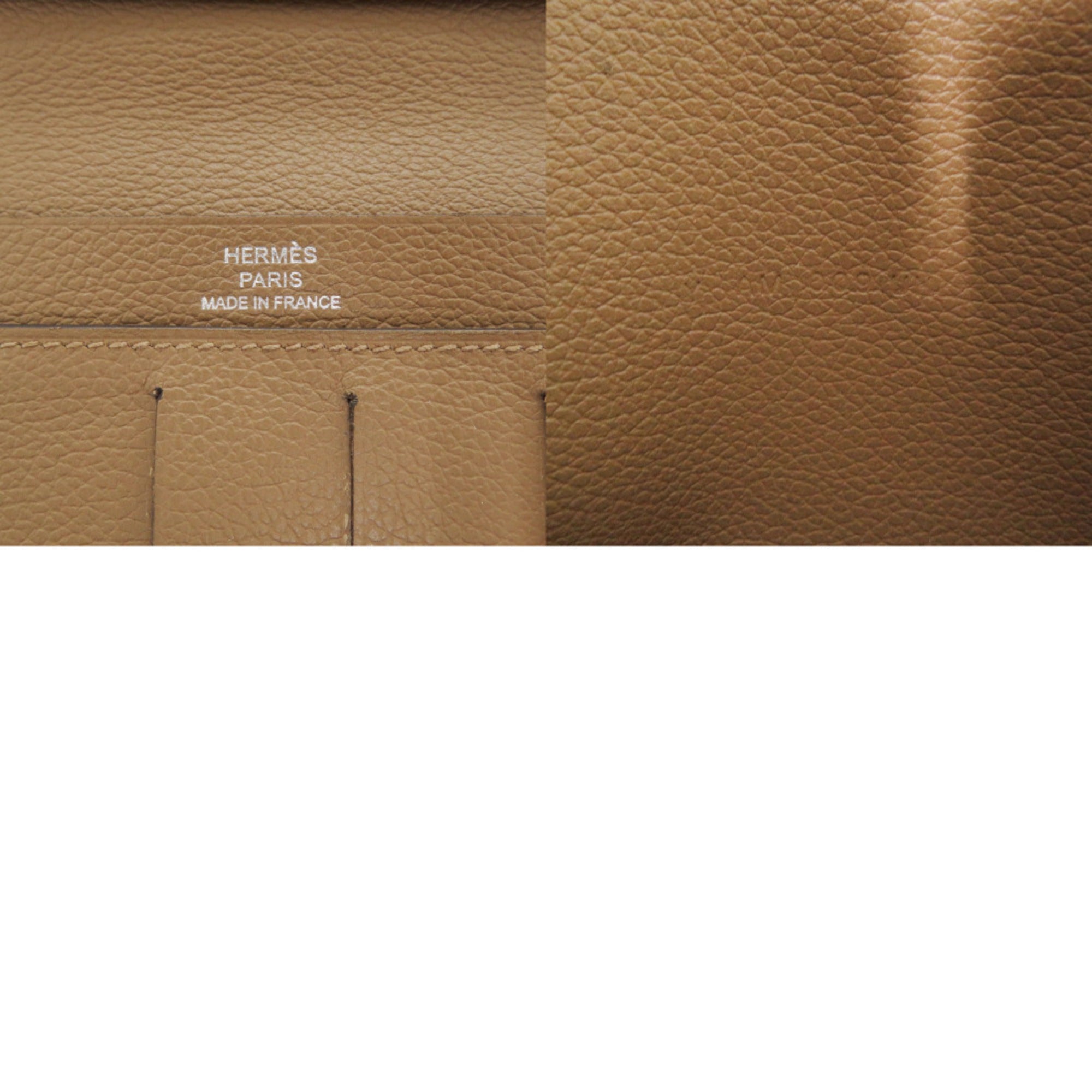 Hermes Brown Leather Long Wallet (Bi-Fold) (Pre-Owned)