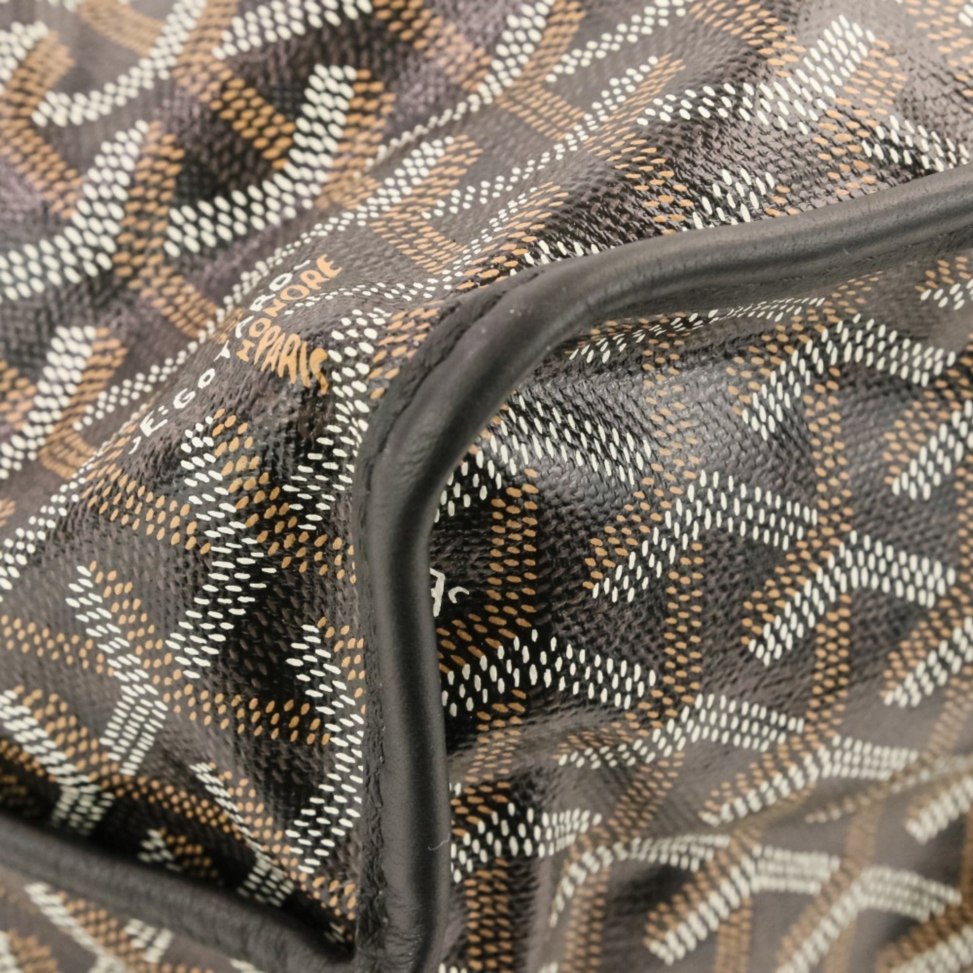Goyard Black Brown Handbag Pouch Tote Bag (Pre-Owned)