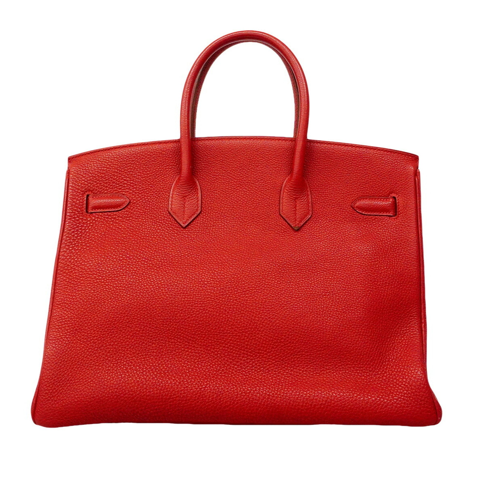Hermes Rouge Vif Togo Leather Handbag (Pre-Owned)