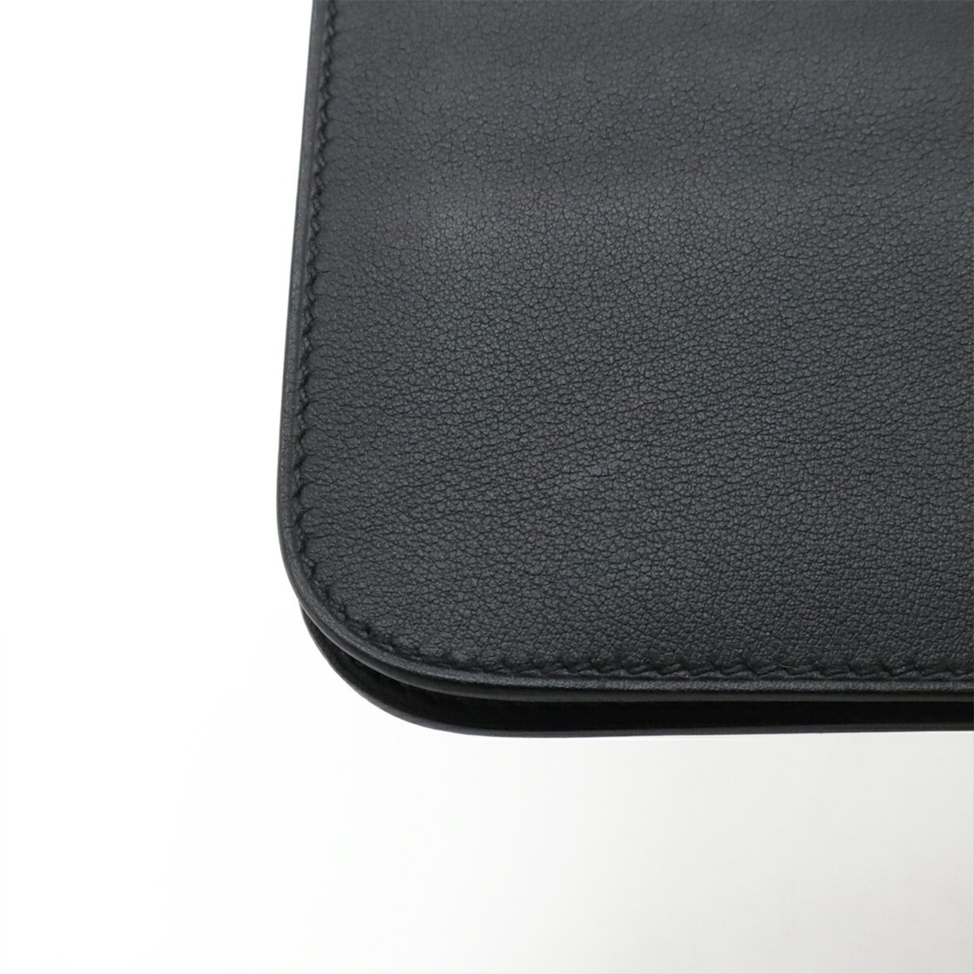 Hermes Black Swift Leather Long Wallet (Bi-Fold) (Pre-Owned)