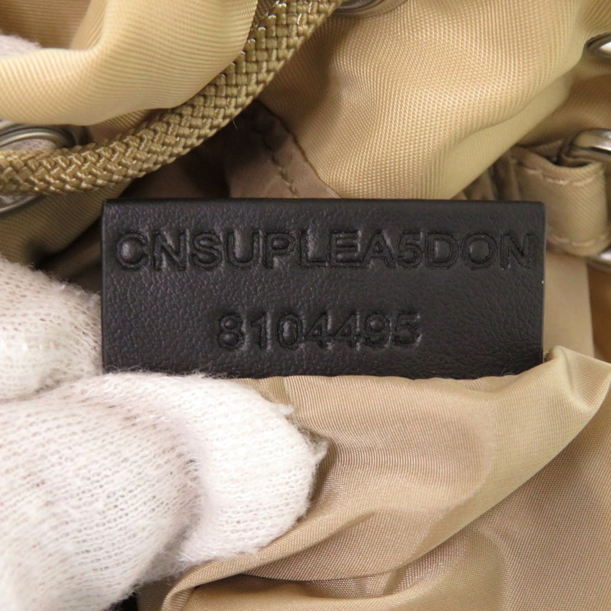 Burberry Beige Nylon Shoulder Bag Sling Bag (Pre-Owned)