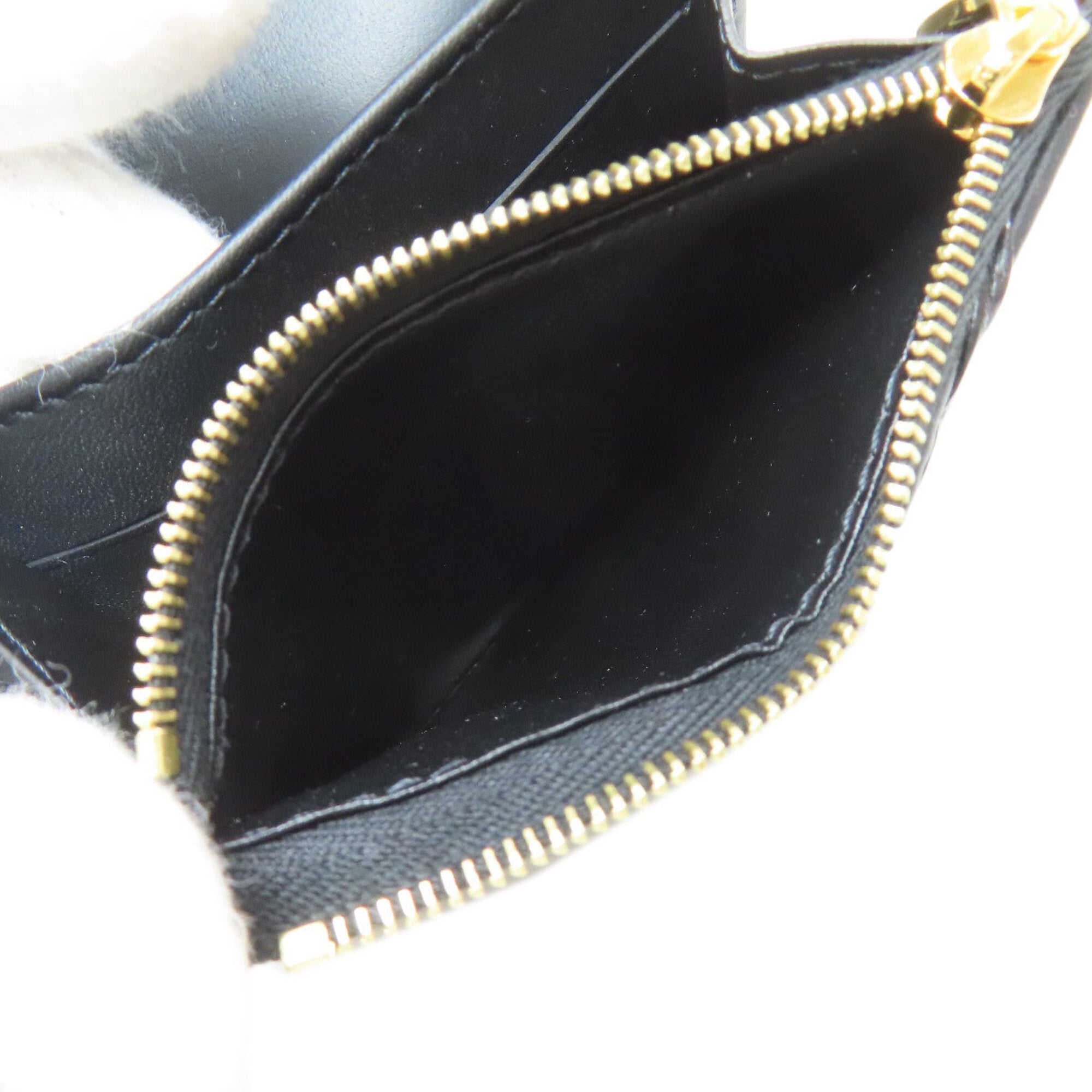 Louis Vuitton Malletage Noir Leather Wallet (Bi-Fold) (Pre-Owned)