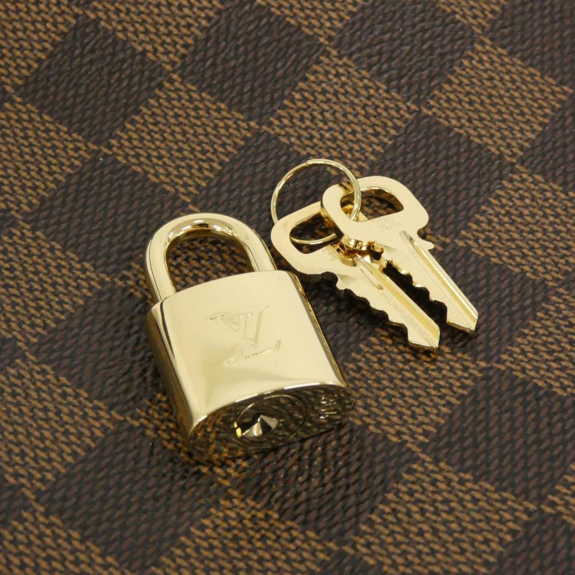 Louis Vuitton Ebene Coated Canvas Boston Bag (Pre-Owned)
