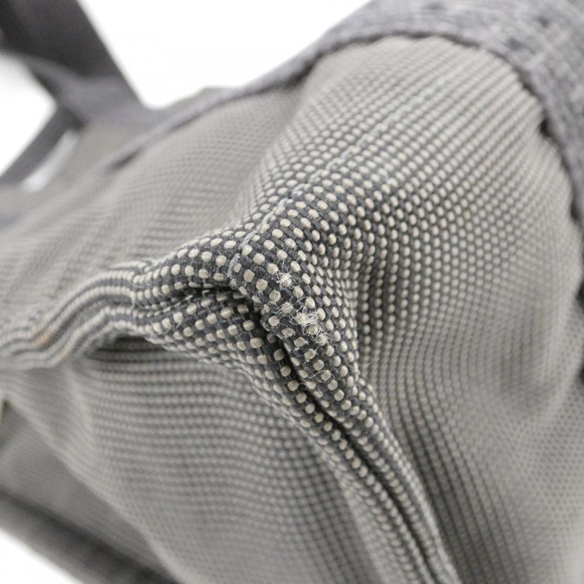 Hermes Her Line Black Canvas Backpack (Pre-Owned)