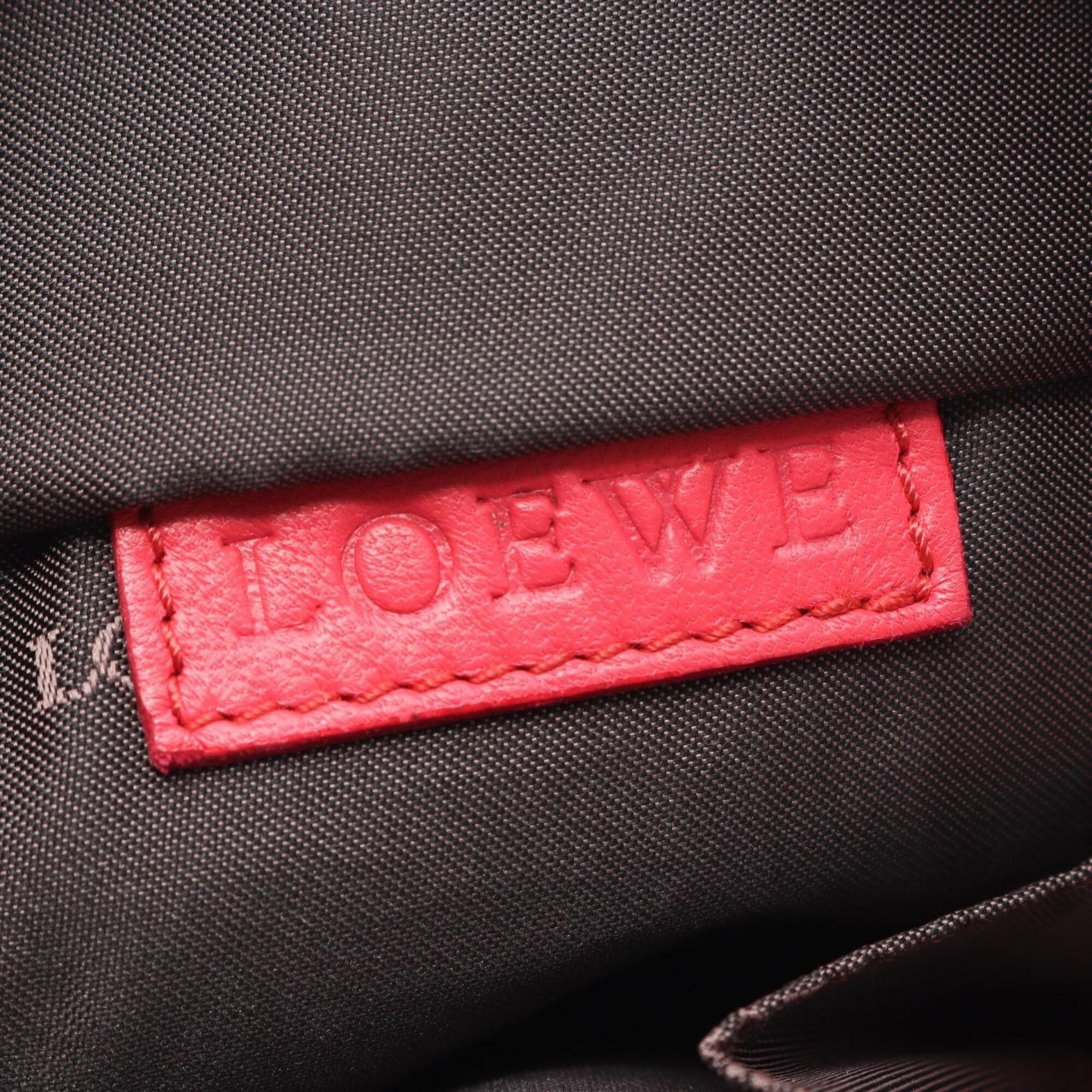 Loewe Orange Pink Leather Handbag (Pre-Owned)