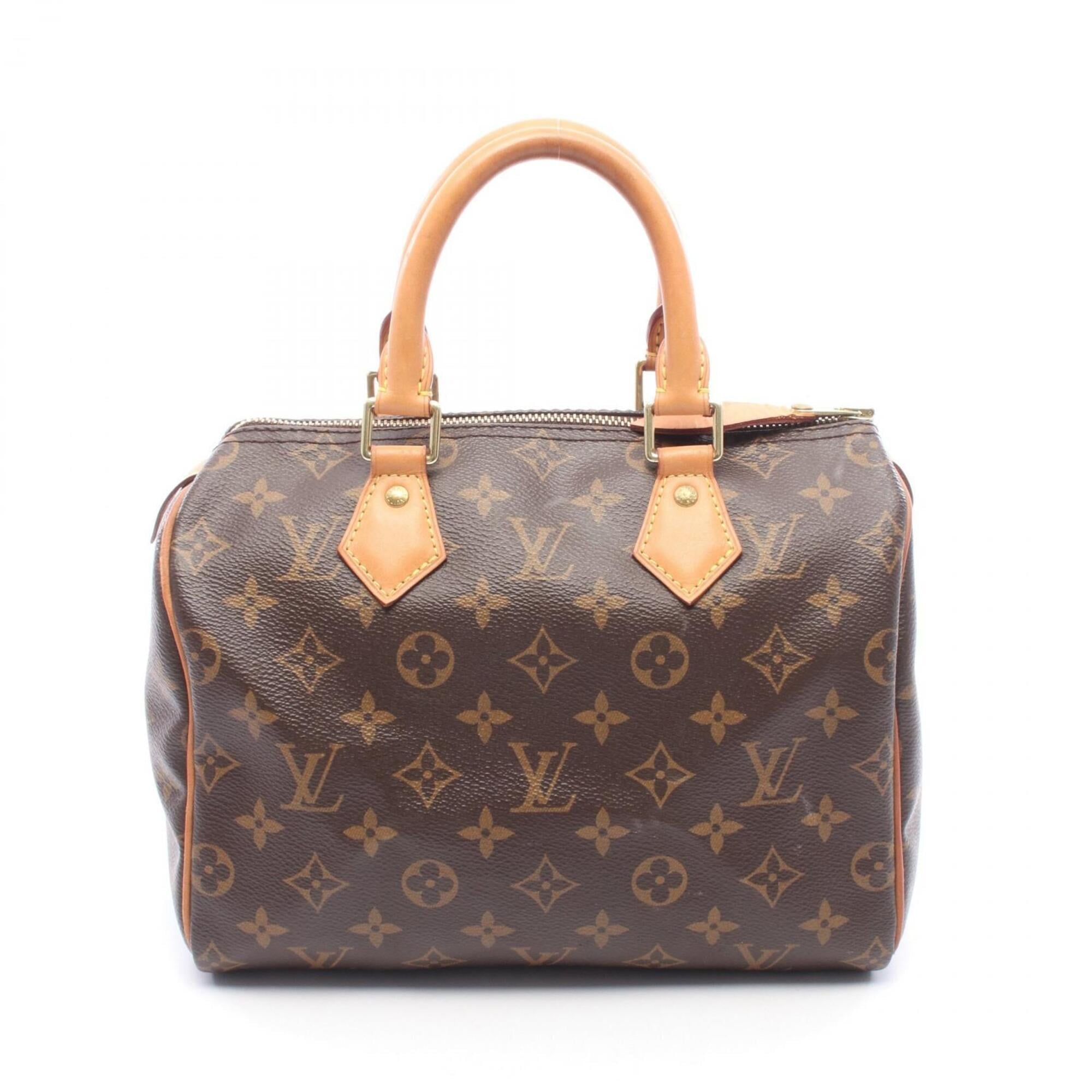 Louis Vuitton Brown Pvc Coated Canvas Leather Handbag (Pre-Owned)