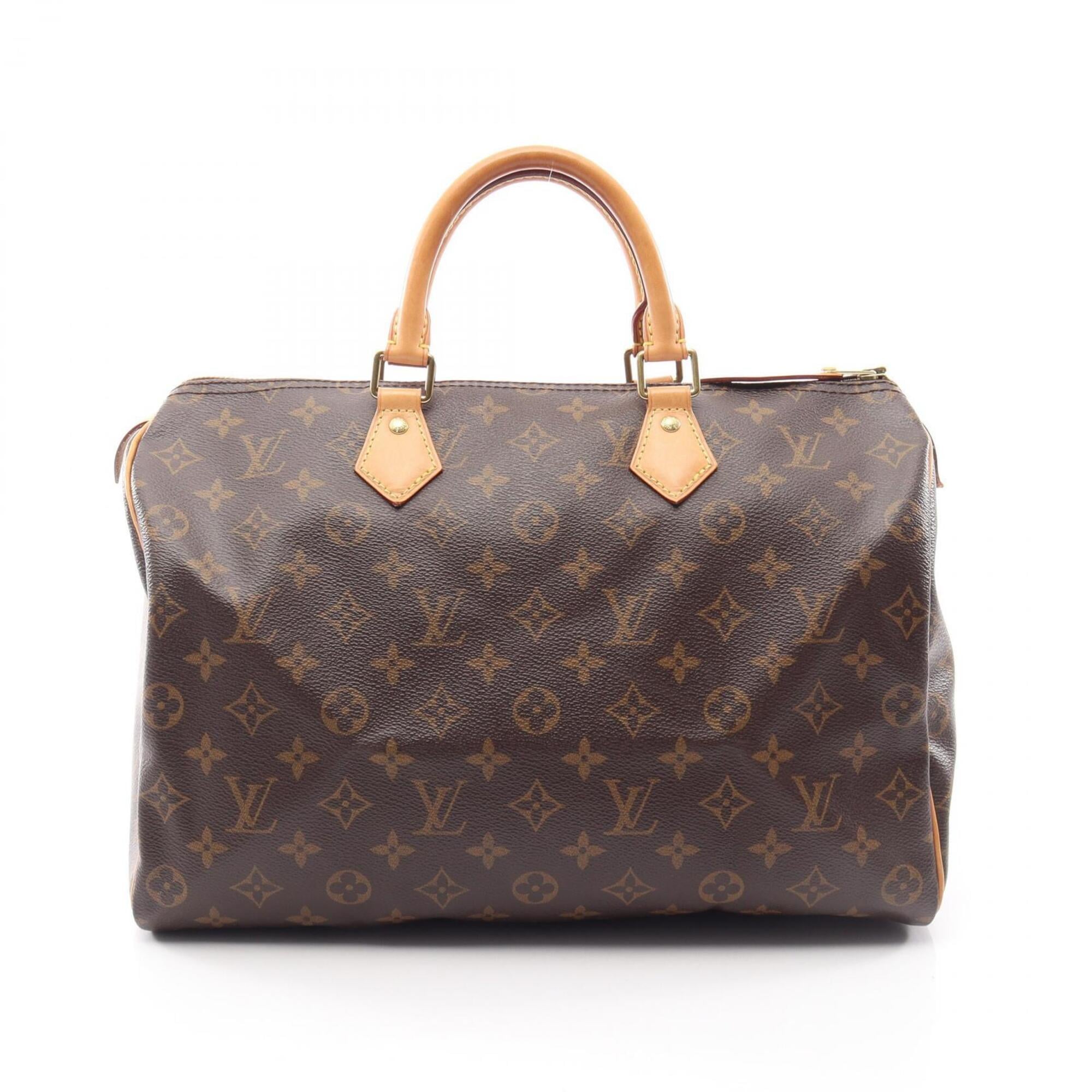 Louis Vuitton Brown Coated Canvas Pvc Monogram Leather Handbag (Pre-Owned)
