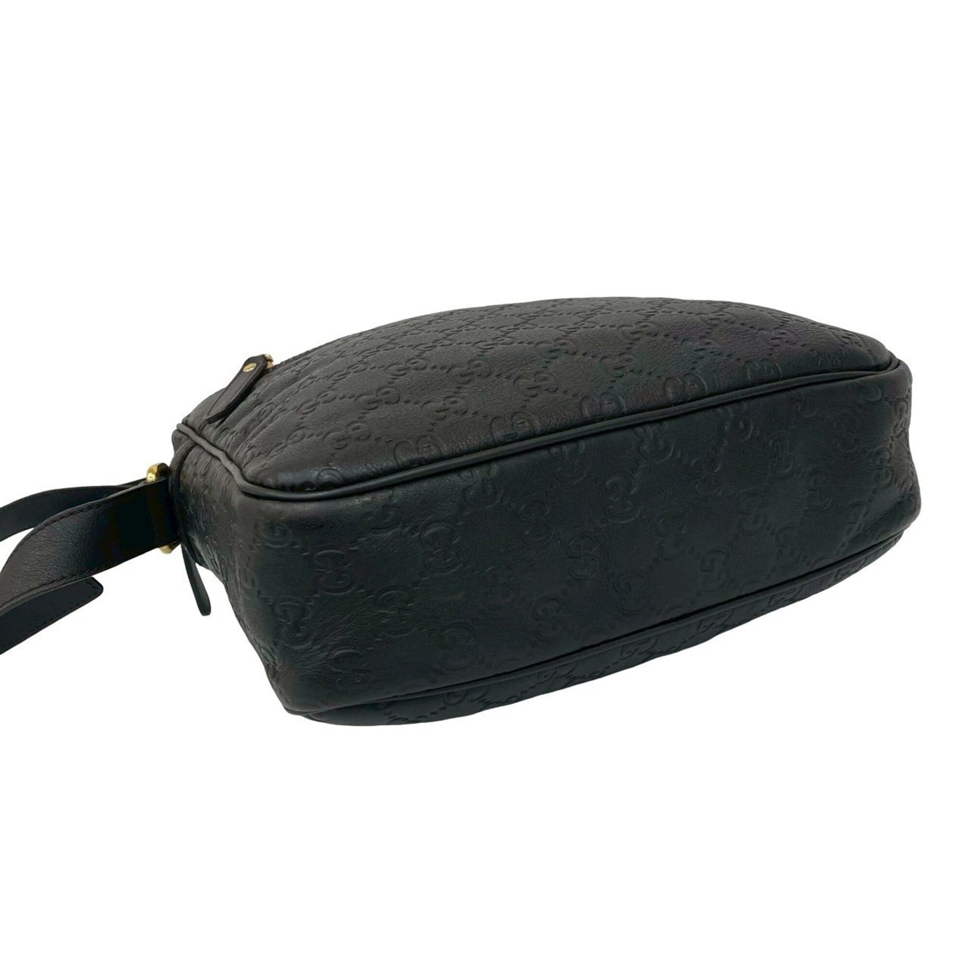 Gucci Brown Leather Pochette Shoulder Bag (Pre-Owned)