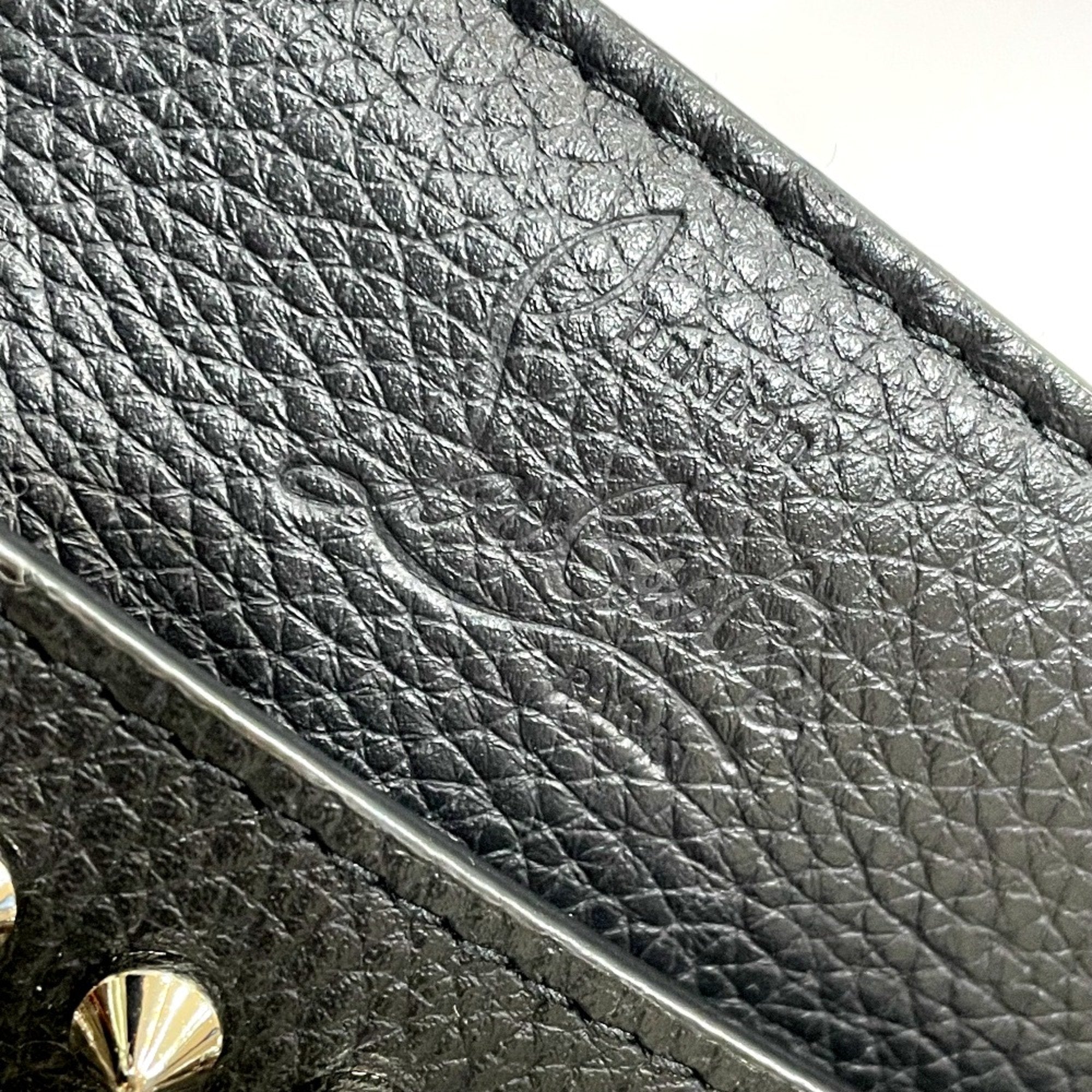Christian Louboutin Black Leather Clutch Bag (Pre-Owned)