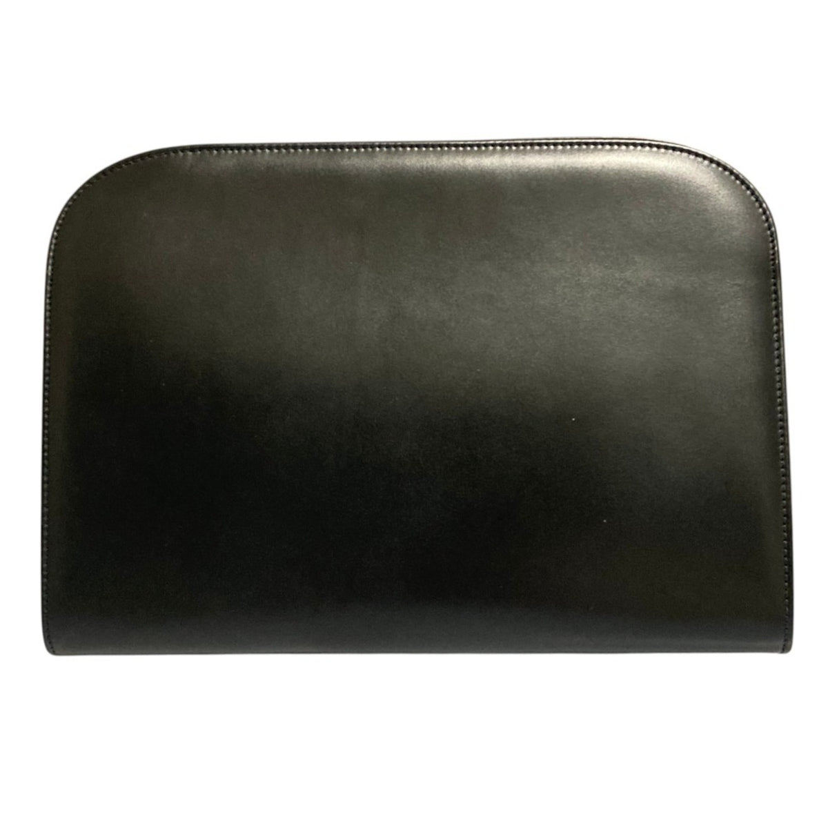 Salvatore Ferragamo Black Leather Clutch Bag Shoulder Bag (Pre-Owned)