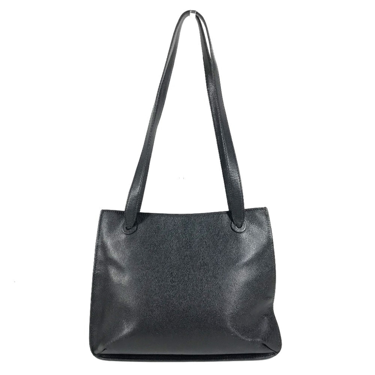 Chanel Black Grained Calfskin Shoulder Bag Tote Bag (Pre-Owned)
