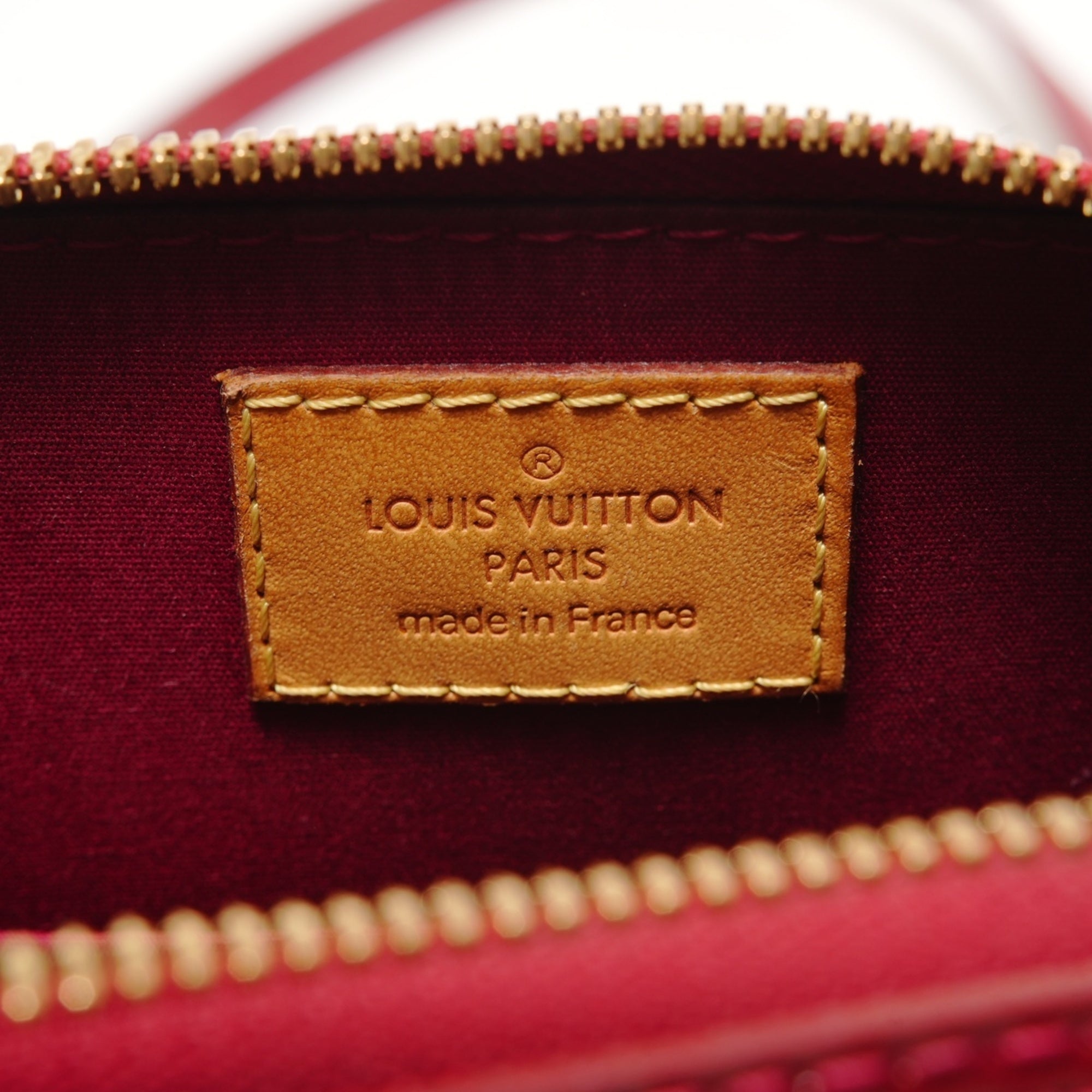 Louis Vuitton Monogram Red Color Monogram Vernis Handbag (Pre-Owned)