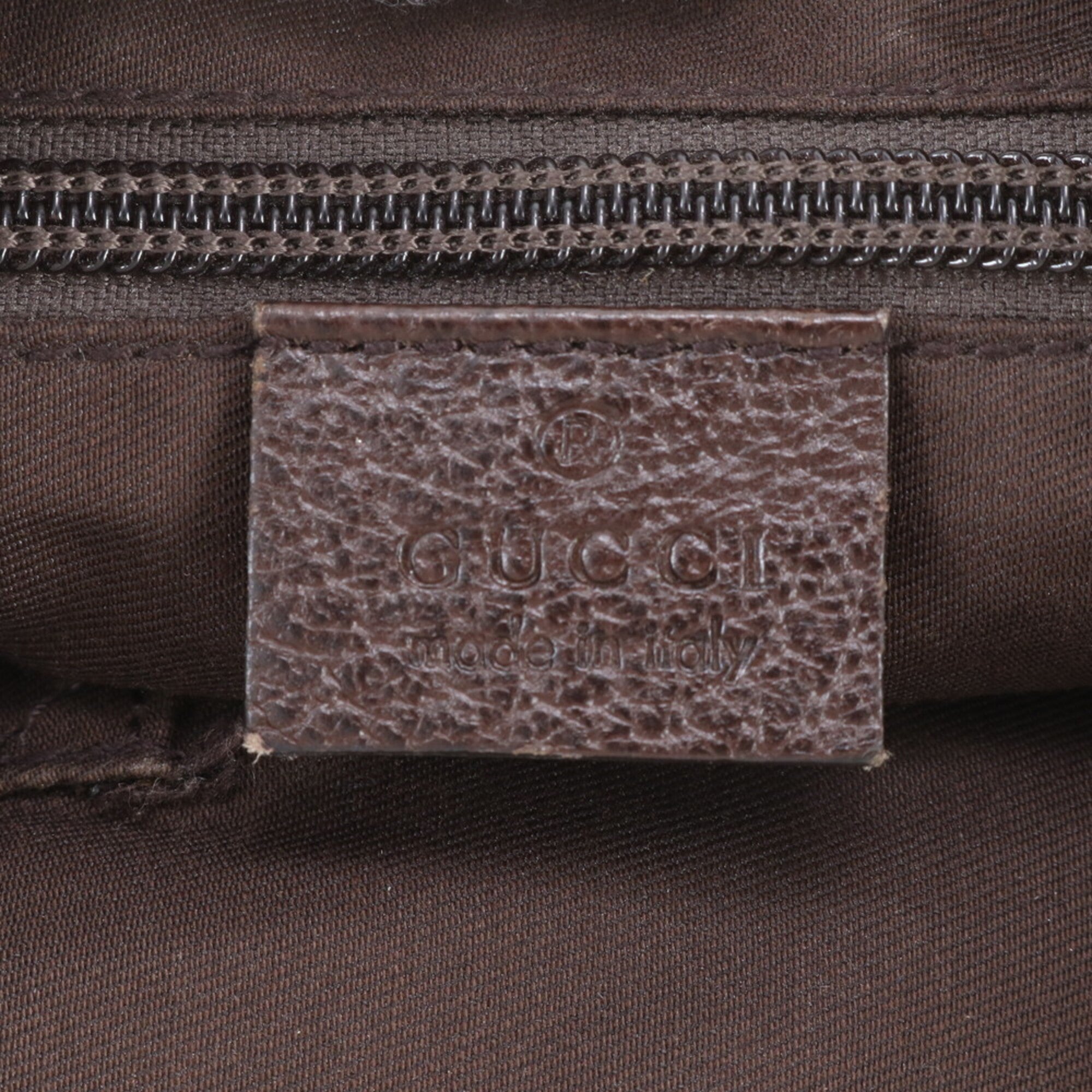 Gucci Gg Canvas Brown Leather Canvas Shoulder Bag (Pre-Owned)