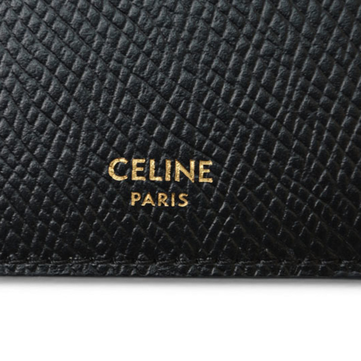 Celine Black Leather Card Wallet (Pre-Owned)