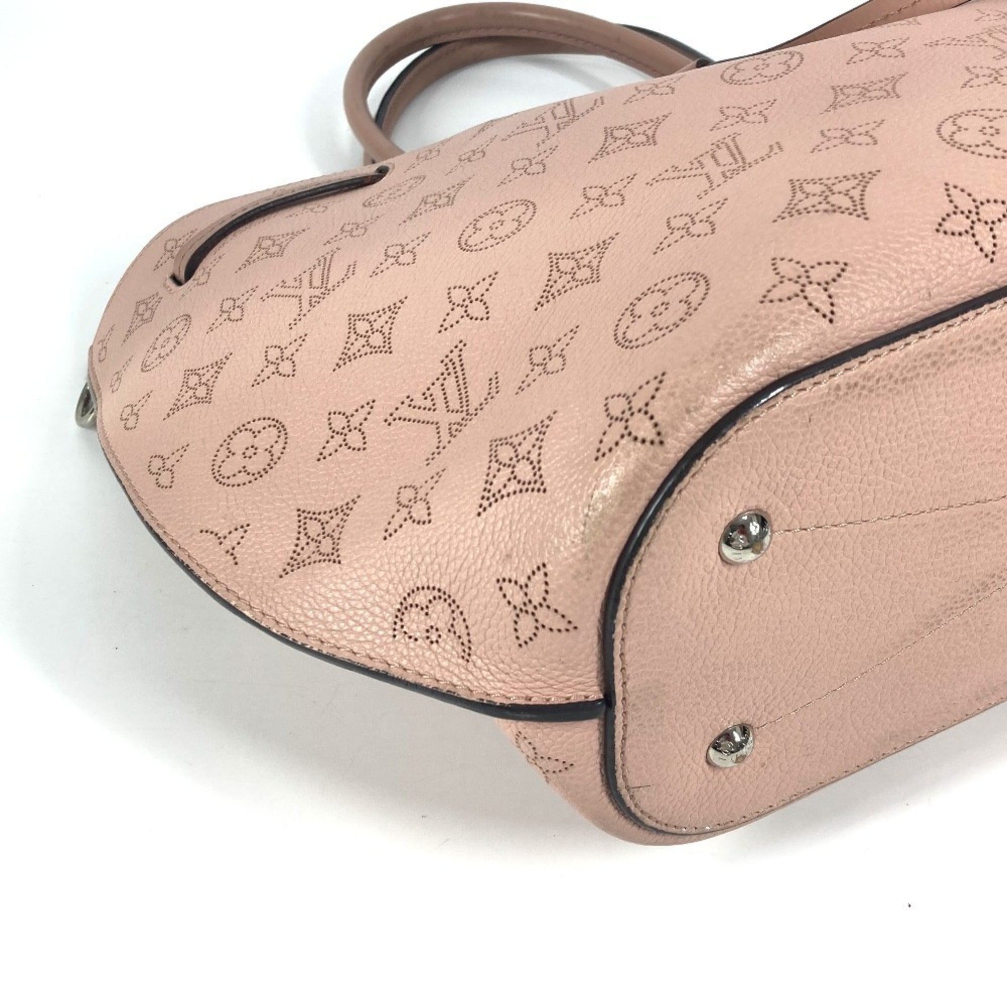Louis Vuitton Magnolia Pink Mahina Leather Handbag Shoulder Bag (Pre-Owned)