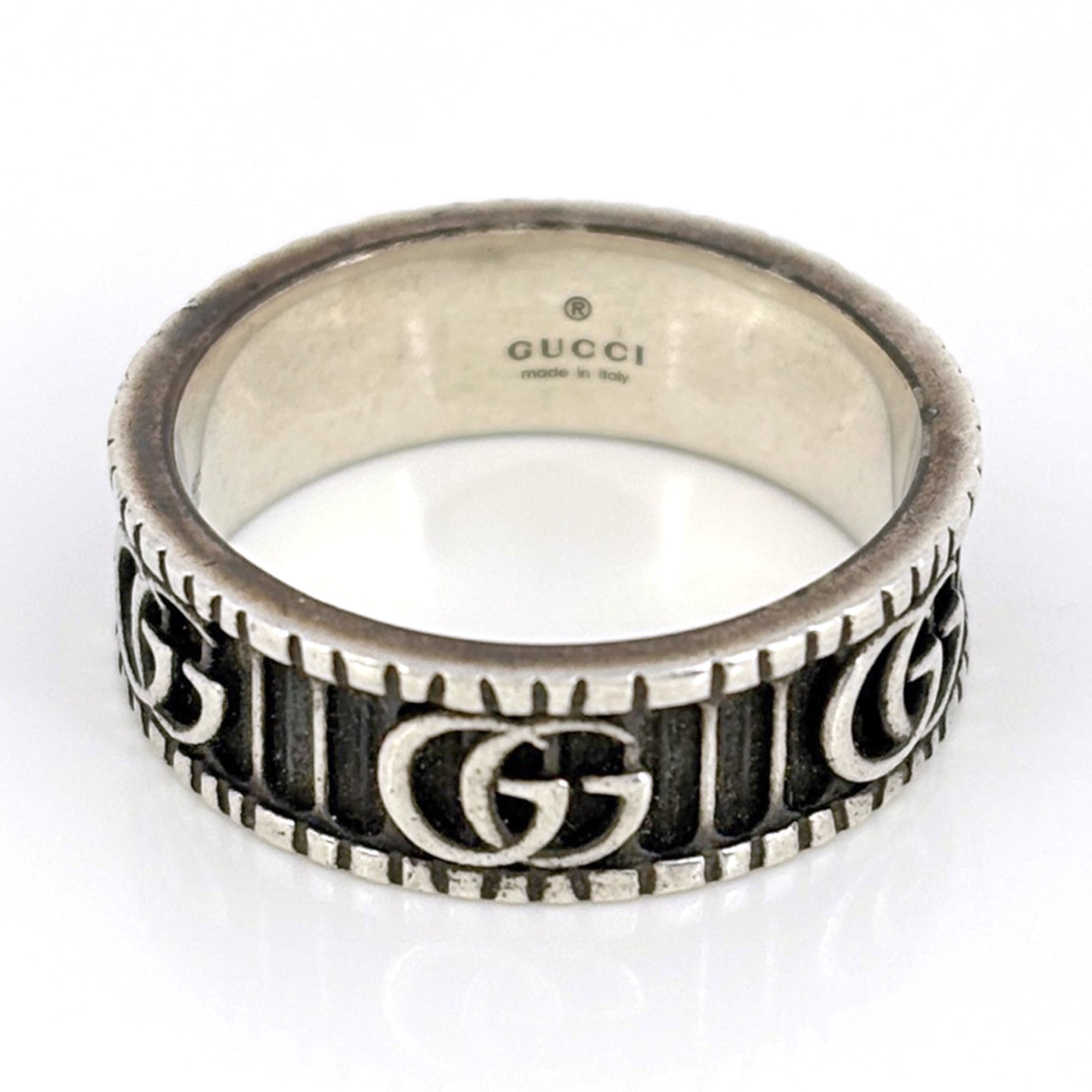 Gucci Silver 925 Band Ring (Pre-Owned)