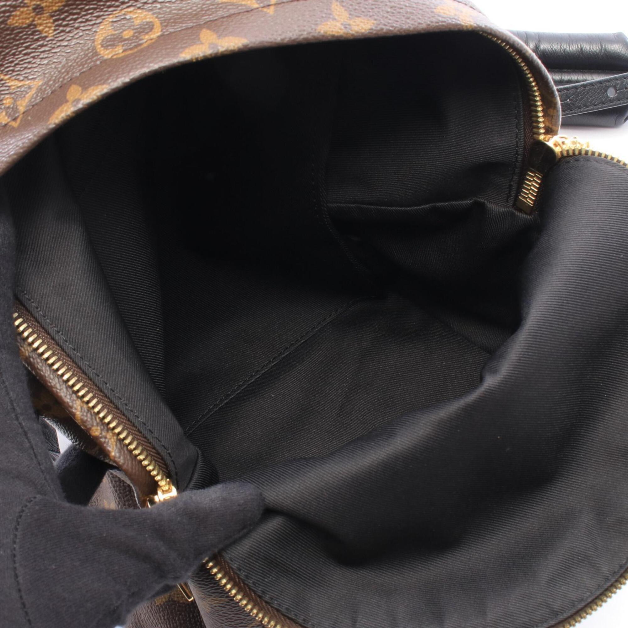 Louis Vuitton Beige Brown Coated Canvas Leather Backpack Handbag (Pre-Owned)