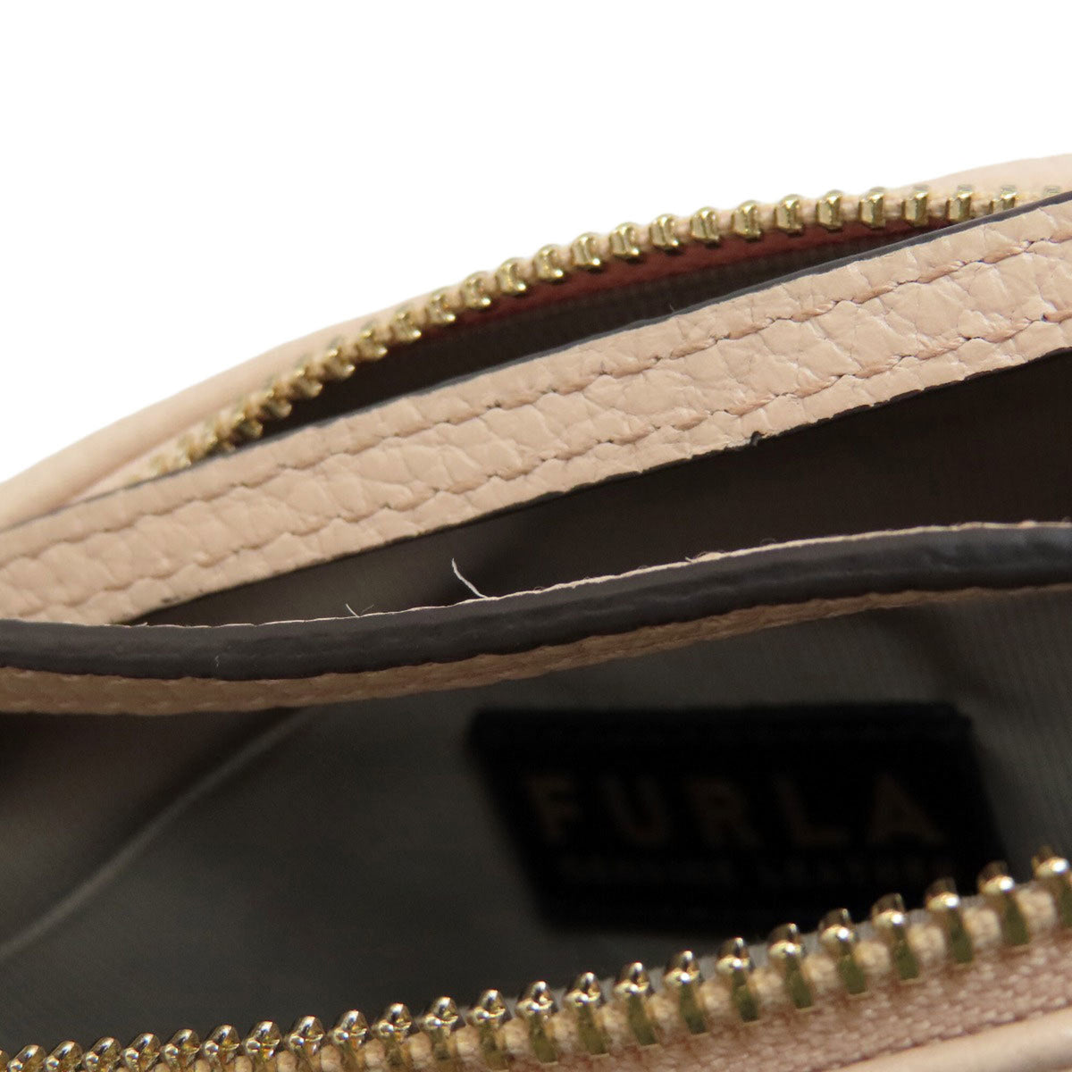 Furla Beige Pink Leather Handbag (Pre-Owned)