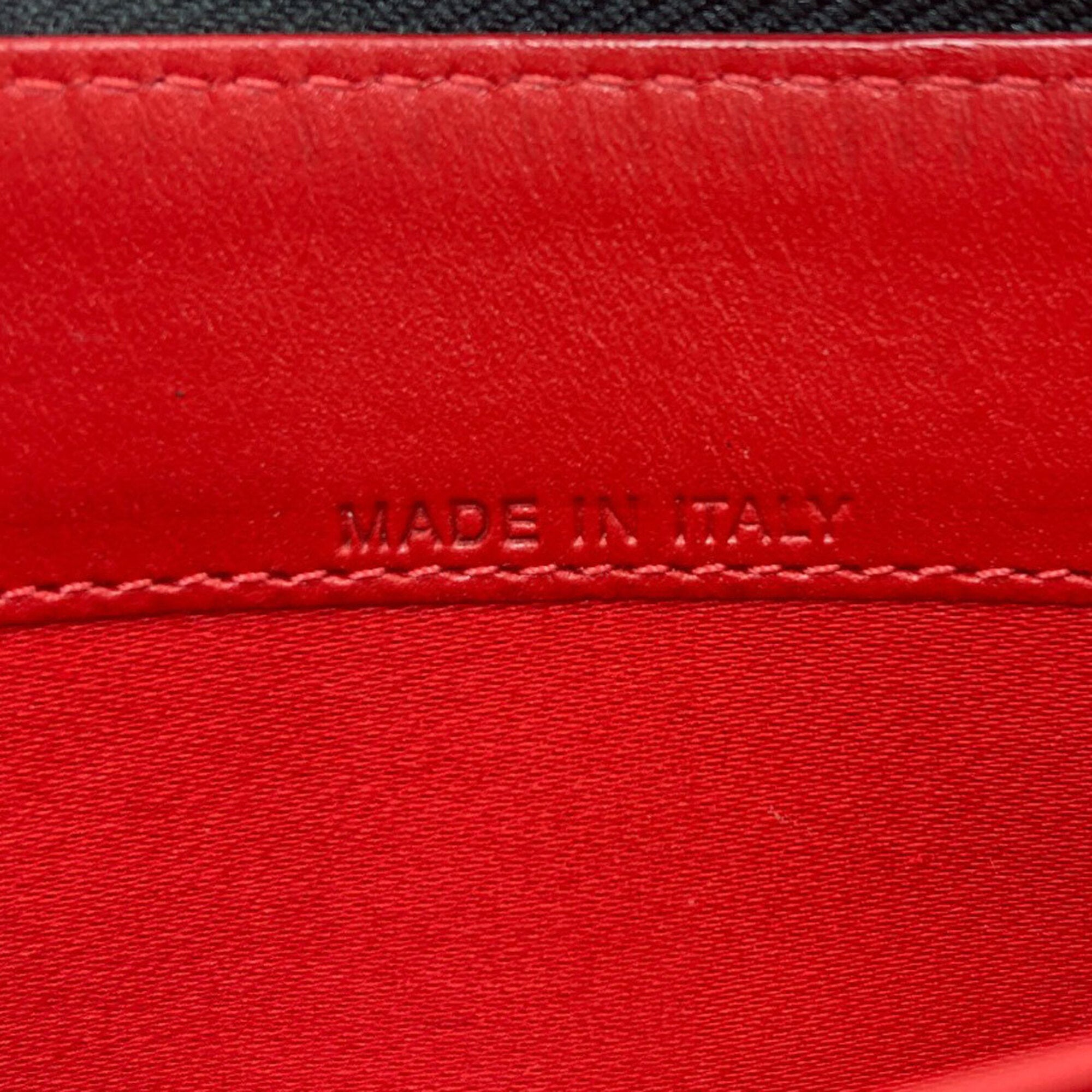 Christian Louboutin Black Leather Long Wallet (Bi-Fold) (Pre-Owned)