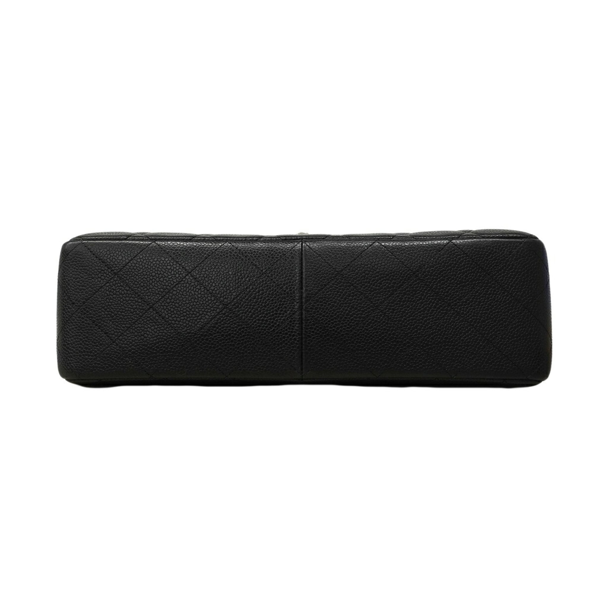Chanel Black Grained Calfskin Shoulder Bag (Pre-Owned)